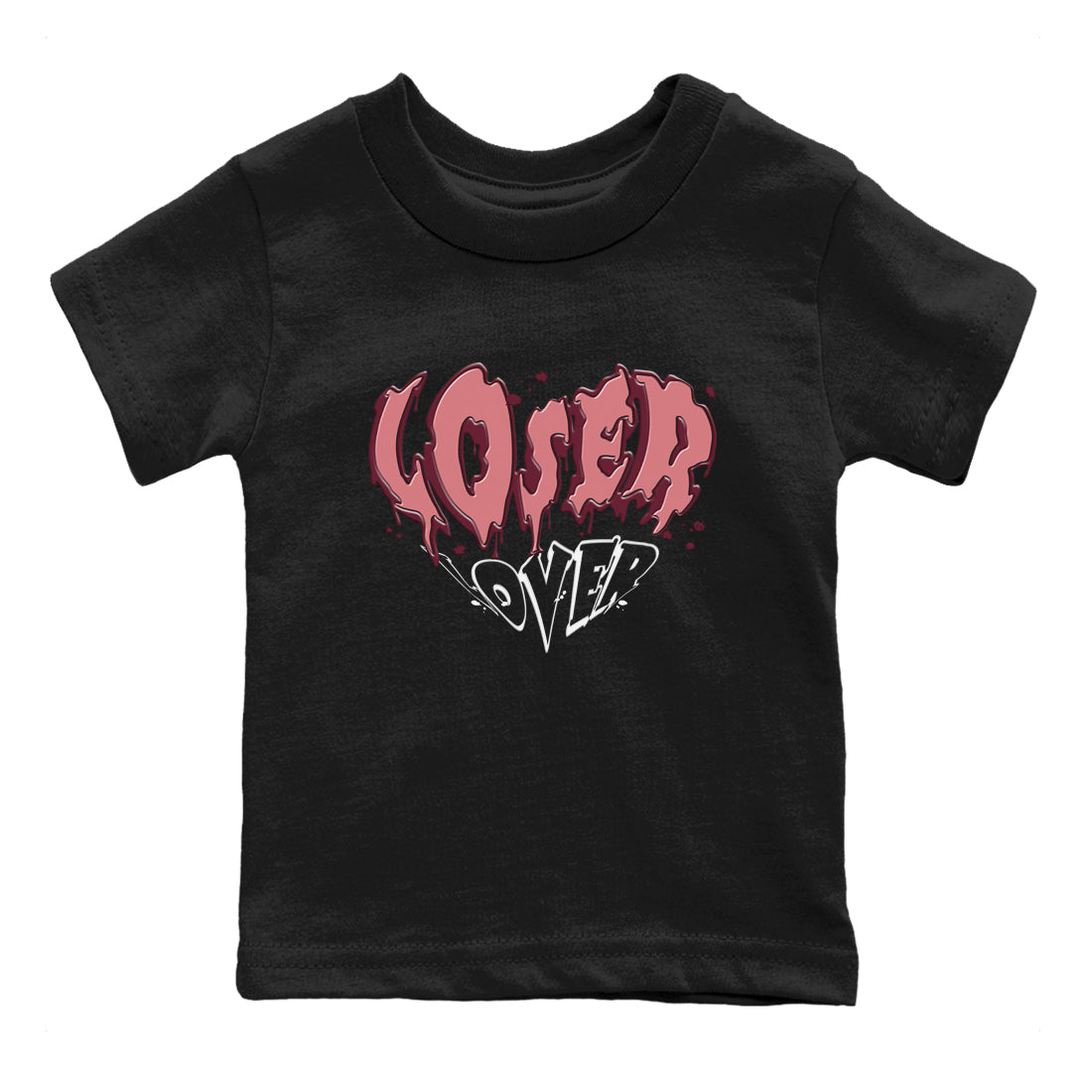 Dunk Valentine's Day shirt to match jordans Melting Loser Lover sneaker tees Dunk Low Valentines Day SNRT Sneaker release tees baby toddler Black 2 cotton Shirt