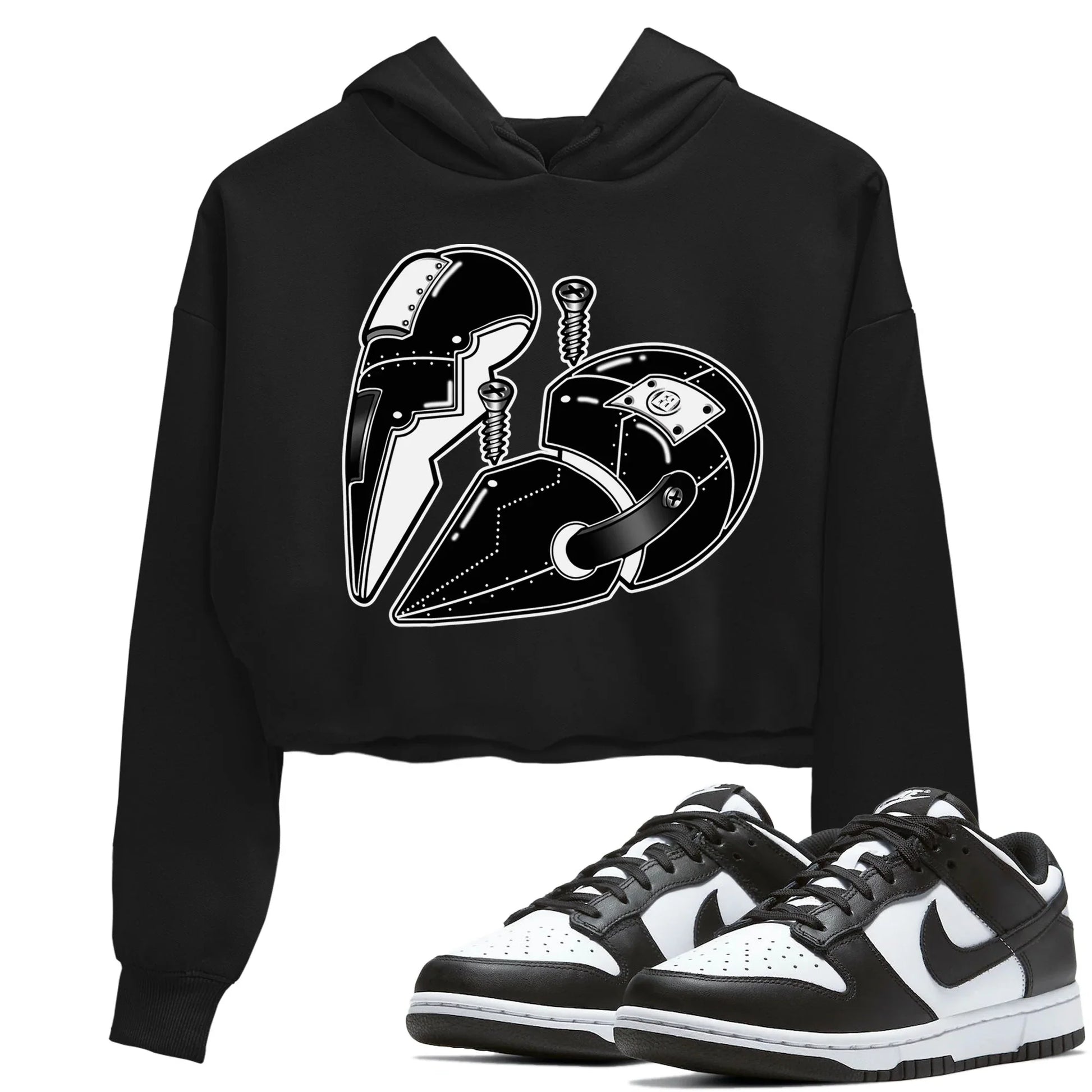 Dunk Panda Sneaker Match Tees Metal Heart Sneaker Tees Dunk Panda Sneaker Release Tees Women's Shirts