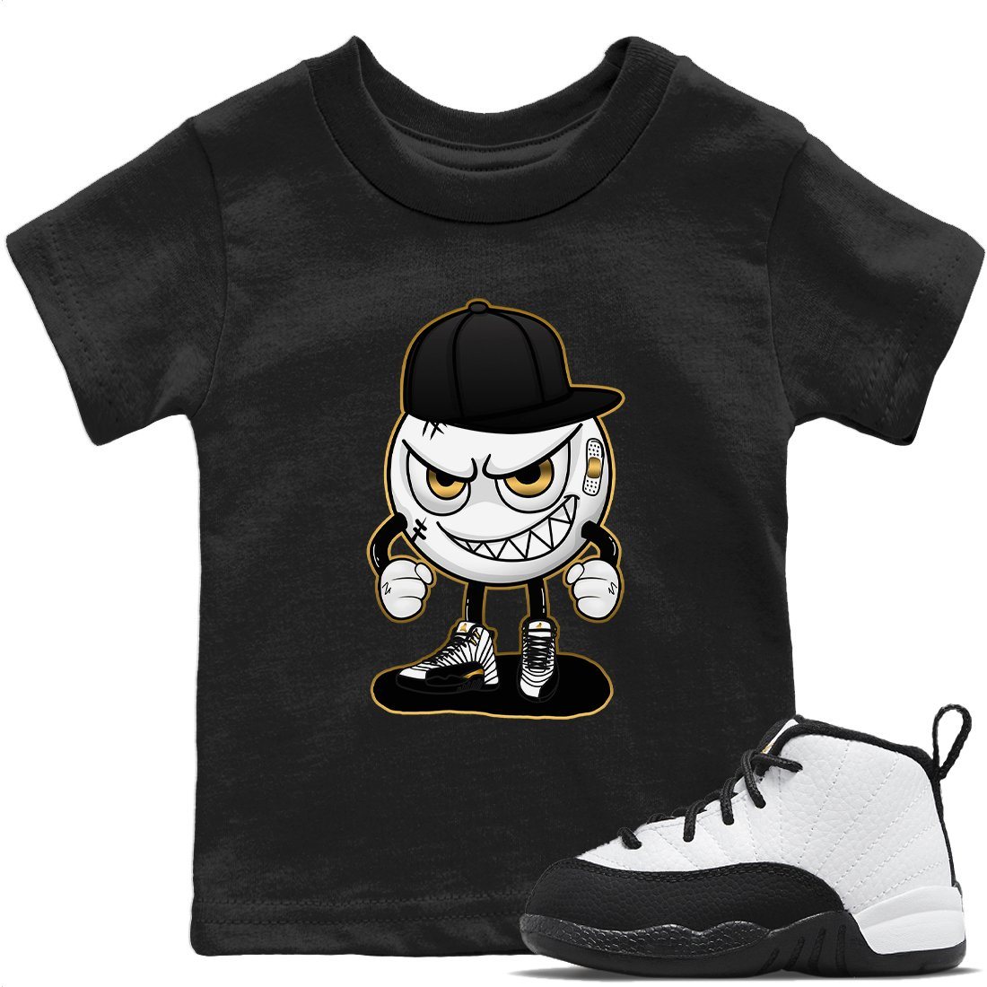 Jordan 12 Royalty Sneaker Match Tees Mischief Emoji Sneaker Tees Jordan 12 Royalty Sneaker Release Tees Kids Shirts