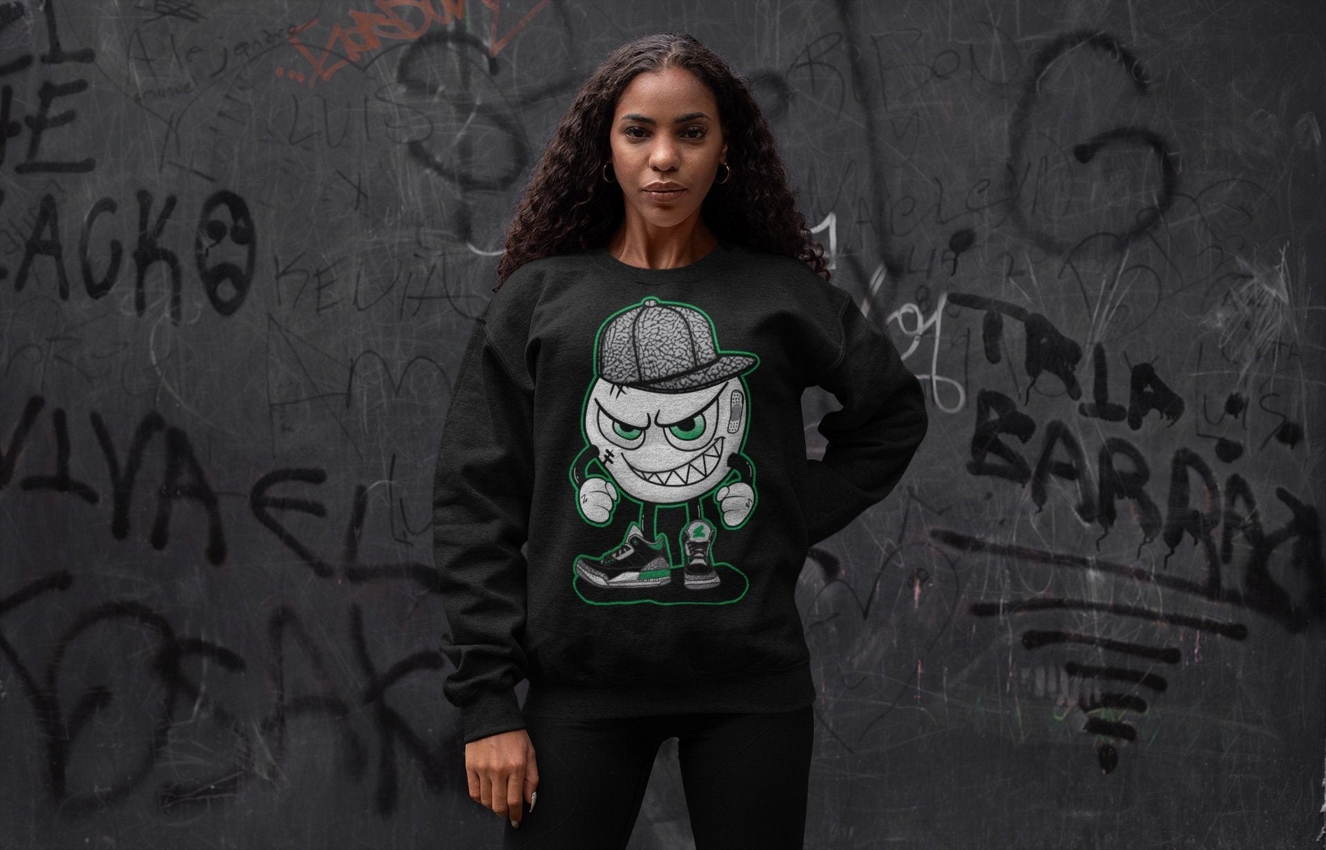 Jordan 3 Pine Green Sneaker Match Tees Mischief Emoji Sneaker Tees Jordan 3 Pine Green Sneaker Release Tees Unisex Shirts