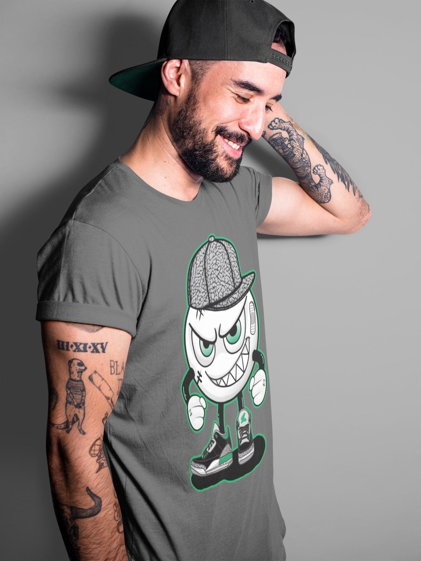 Jordan 3 Pine Green Sneaker Match Tees Mischief Emoji Sneaker Tees Jordan 3 Pine Green Sneaker Release Tees Unisex Shirts