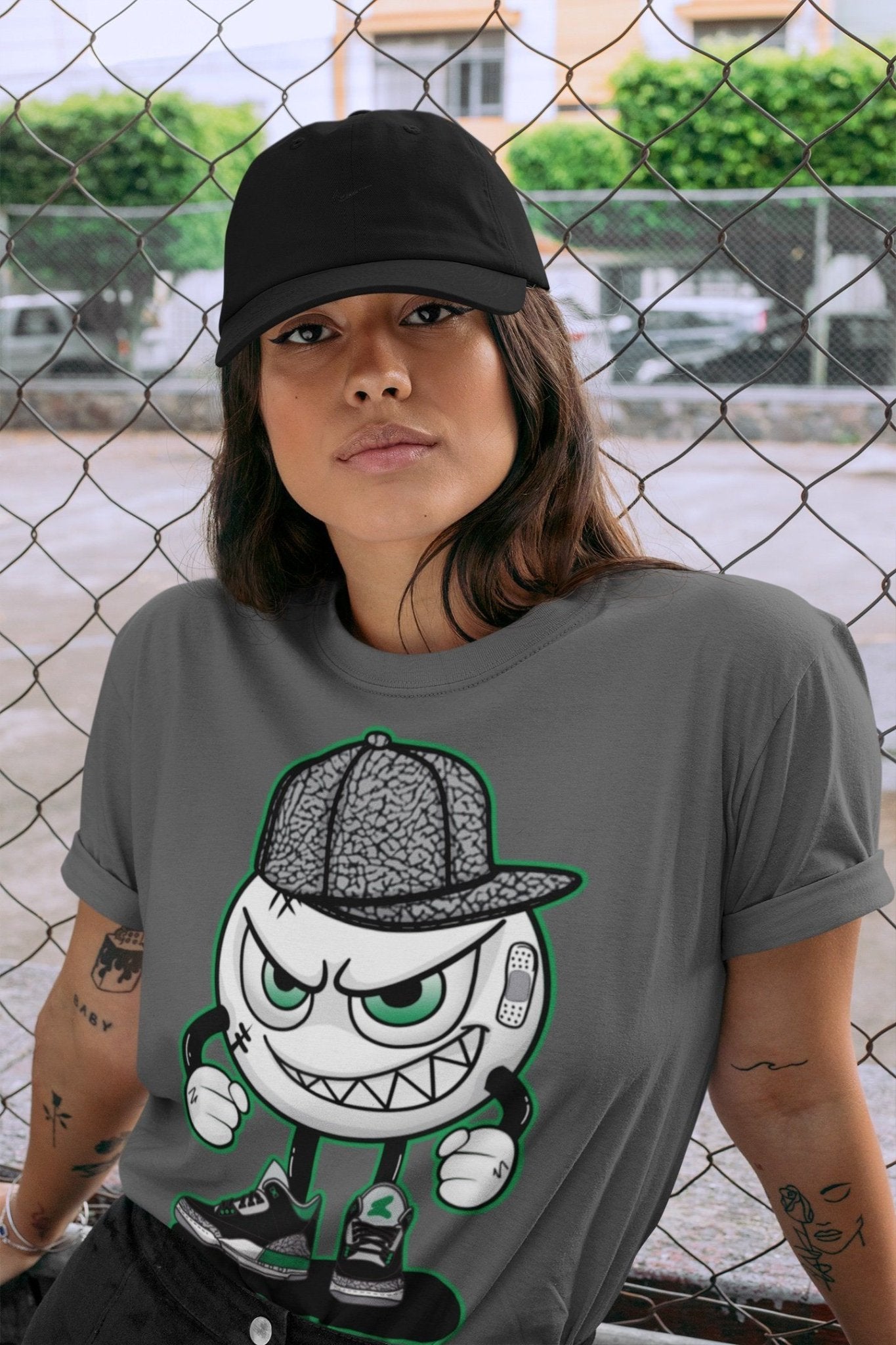 Jordan 3 Pine Green Sneaker Match Tees Mischief Emoji Sneaker Tees Jordan 3 Pine Green Sneaker Release Tees Unisex Shirts