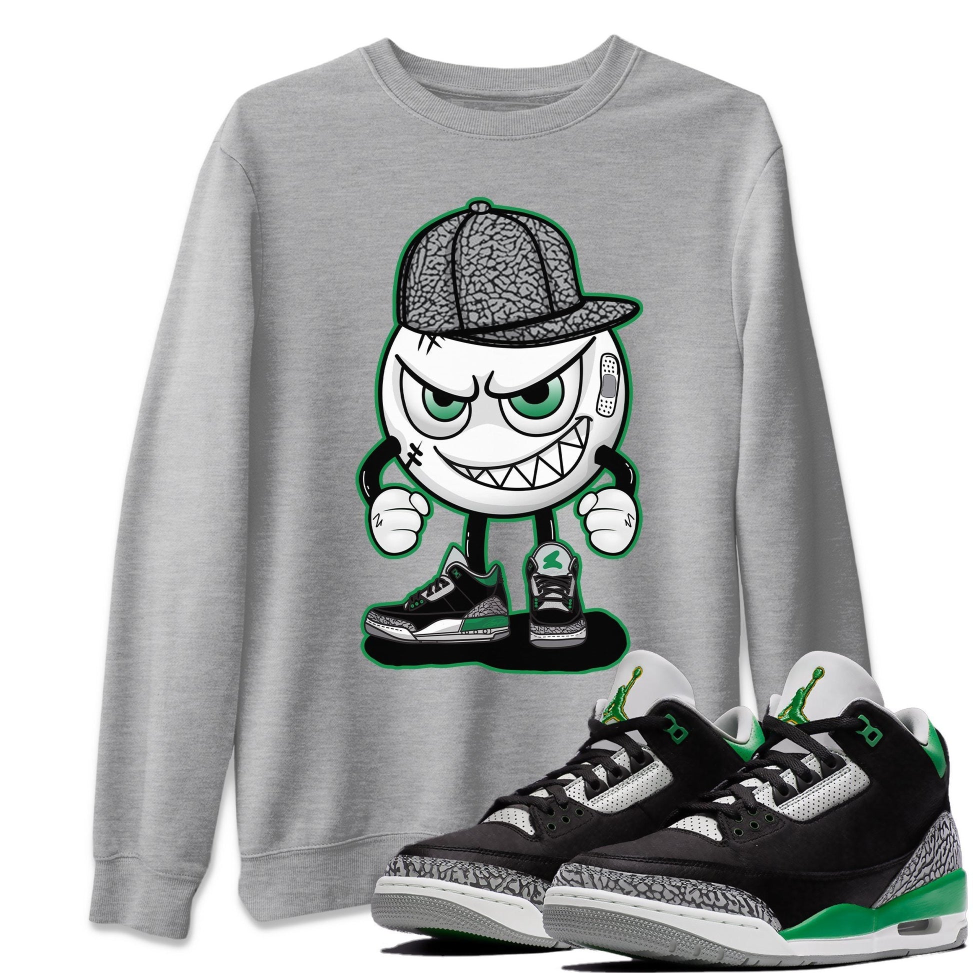 Jordan 3 Pine Green Sneaker Match Tees Mischief Emoji Sneaker Tees Jordan 3 Pine Green Sneaker Release Tees Unisex Shirts