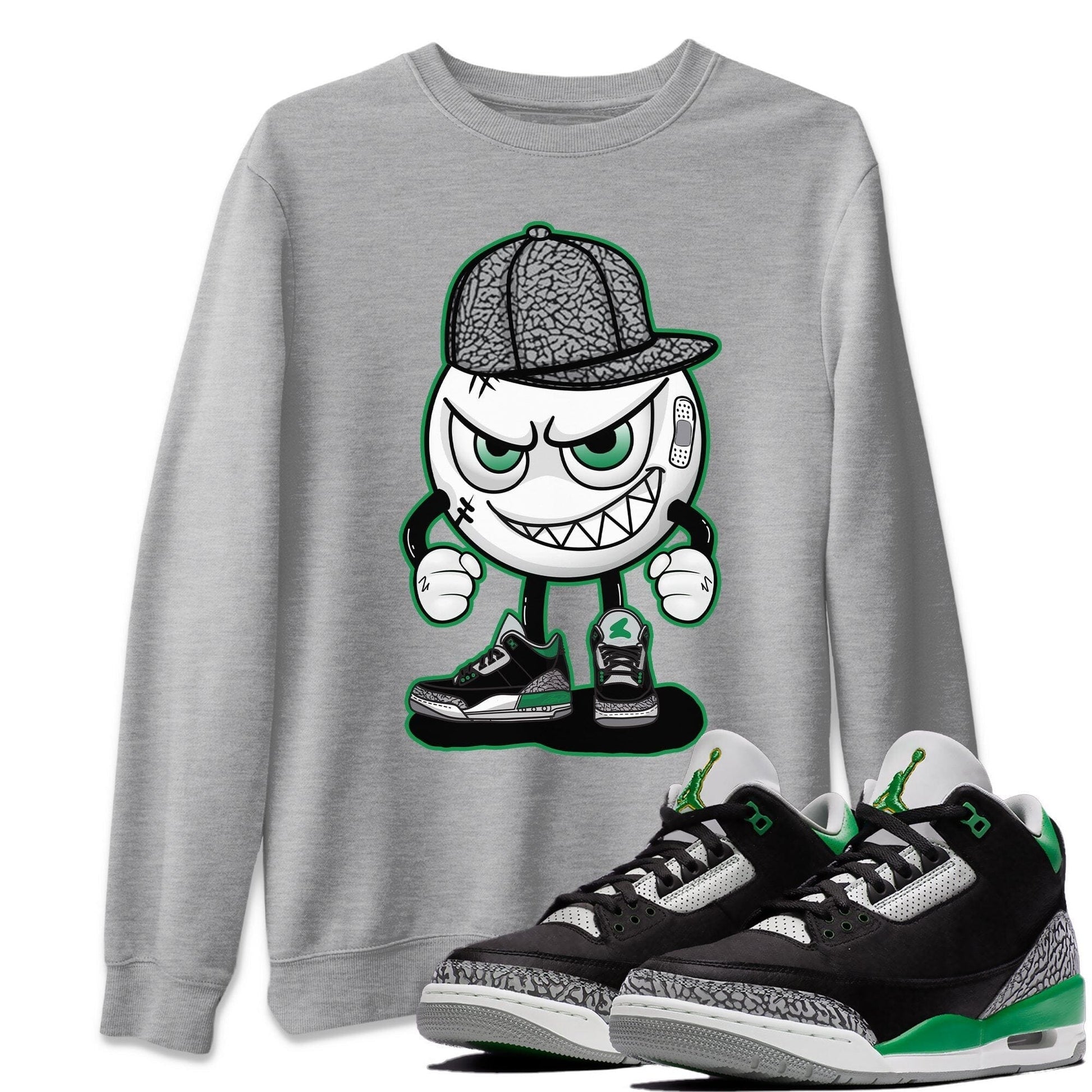 Jordan 3 Pine Green Sneaker Match Tees Mischief Emoji Sneaker Tees Jordan 3 Pine Green Sneaker Release Tees Unisex Shirts