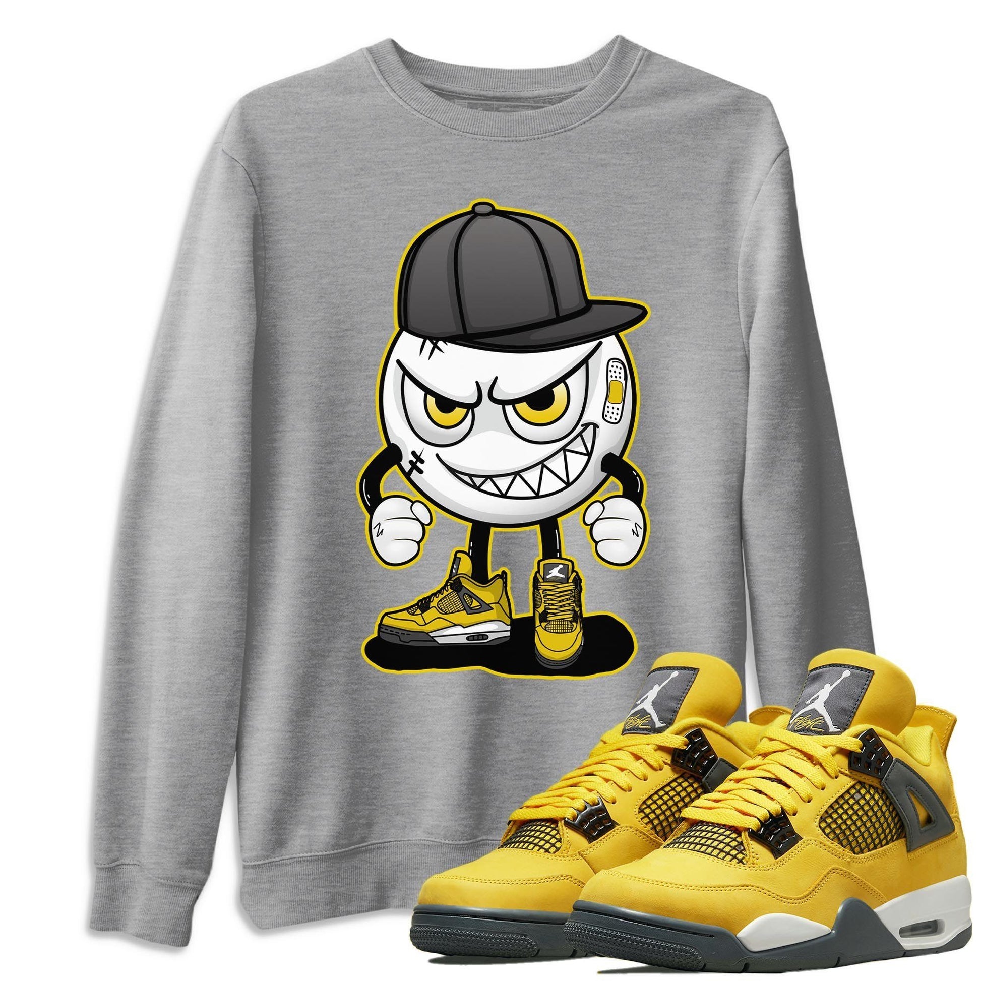 Jordan 4 Lightning Sneaker Match Tees Mischief Emoji Sneaker Tees Jordan 4 Lightning Sneaker Release Tees Unisex Shirts