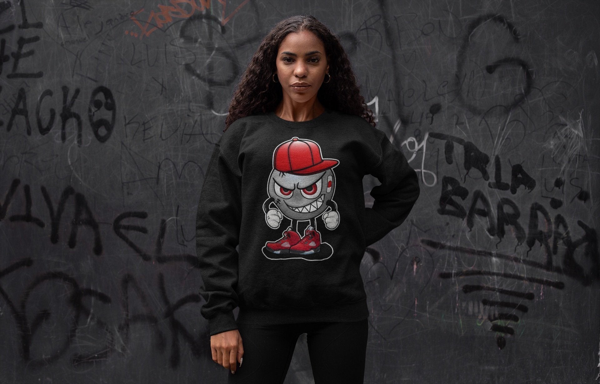 Jordan 5 Raging Bull Sneaker Match Tees Mischief Emoji Sneaker Tees Jordan 5 Raging Bull Sneaker Release Tees Unisex Shirts