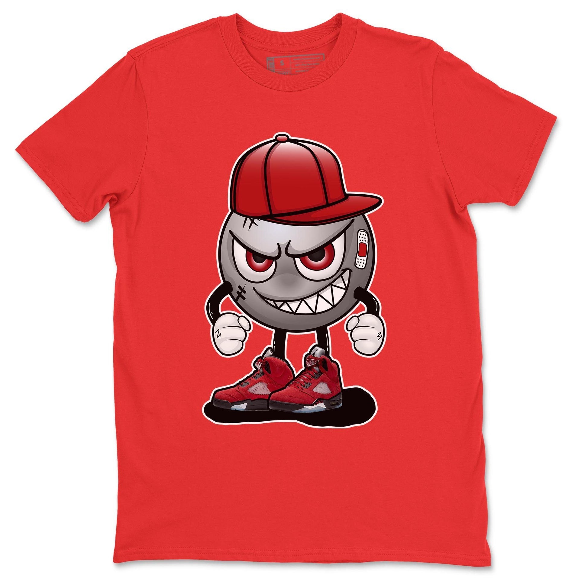 Jordan 5 Raging Bull Sneaker Match Tees Mischief Emoji Sneaker Tees Jordan 5 Raging Bull Sneaker Release Tees Unisex Shirts