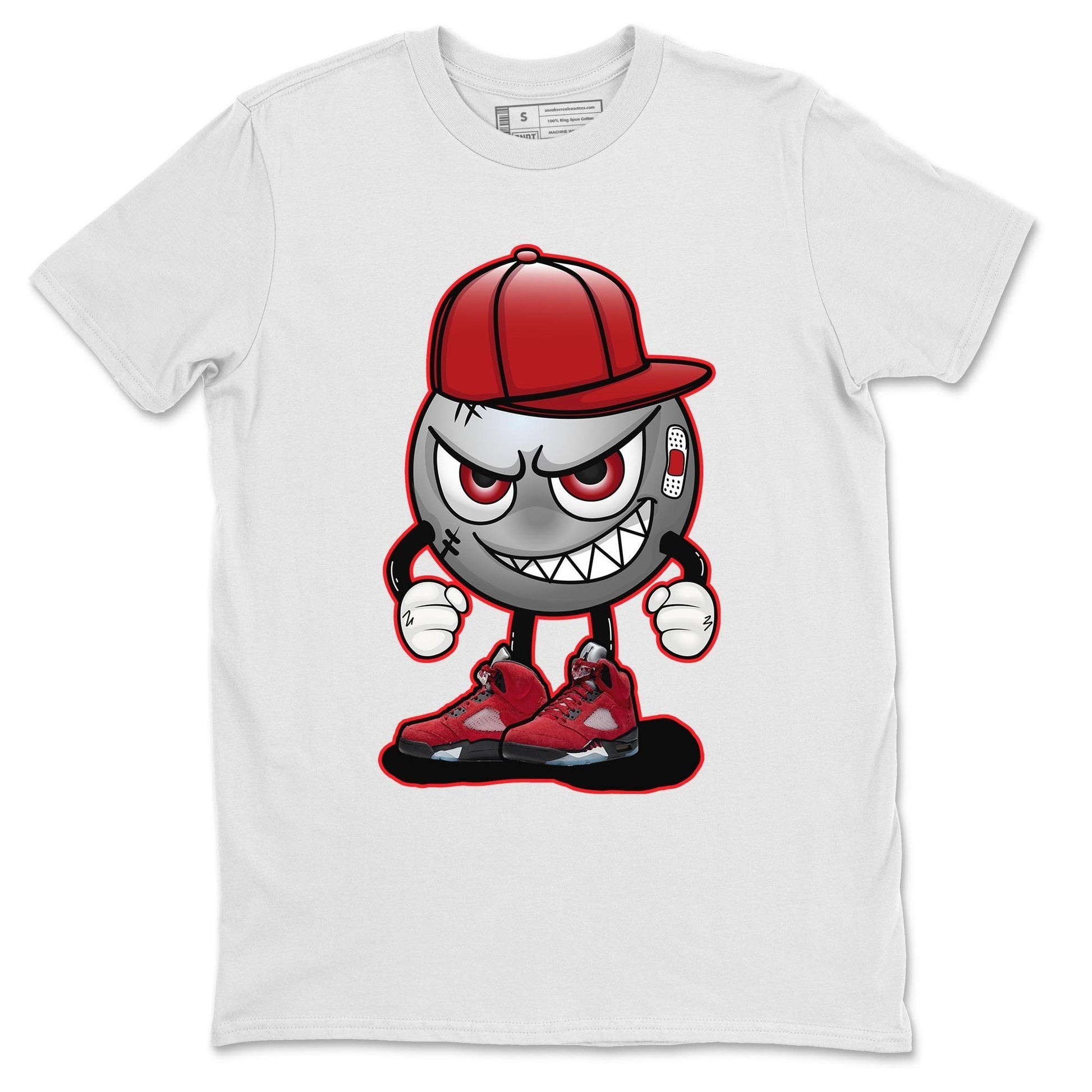 Jordan 5 Raging Bull Sneaker Match Tees Mischief Emoji Sneaker Tees Jordan 5 Raging Bull Sneaker Release Tees Unisex Shirts