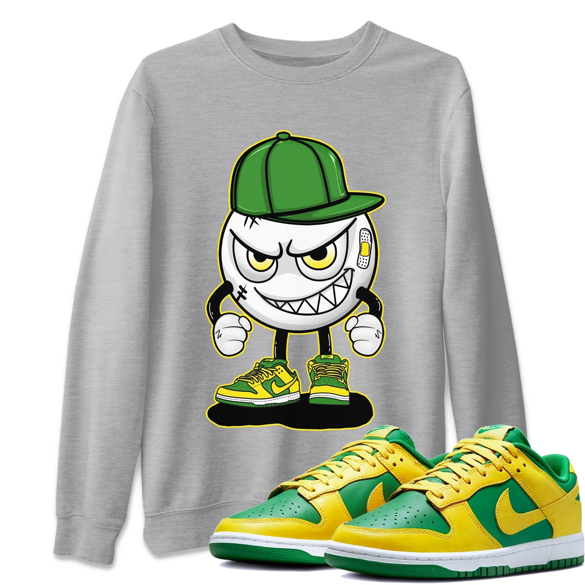 Dunk Reverse Brazil Sneaker Match Tees Mischief Emoji Sneaker Tees Dunk Reverse Brazil Sneaker Release Tees Unisex Shirts