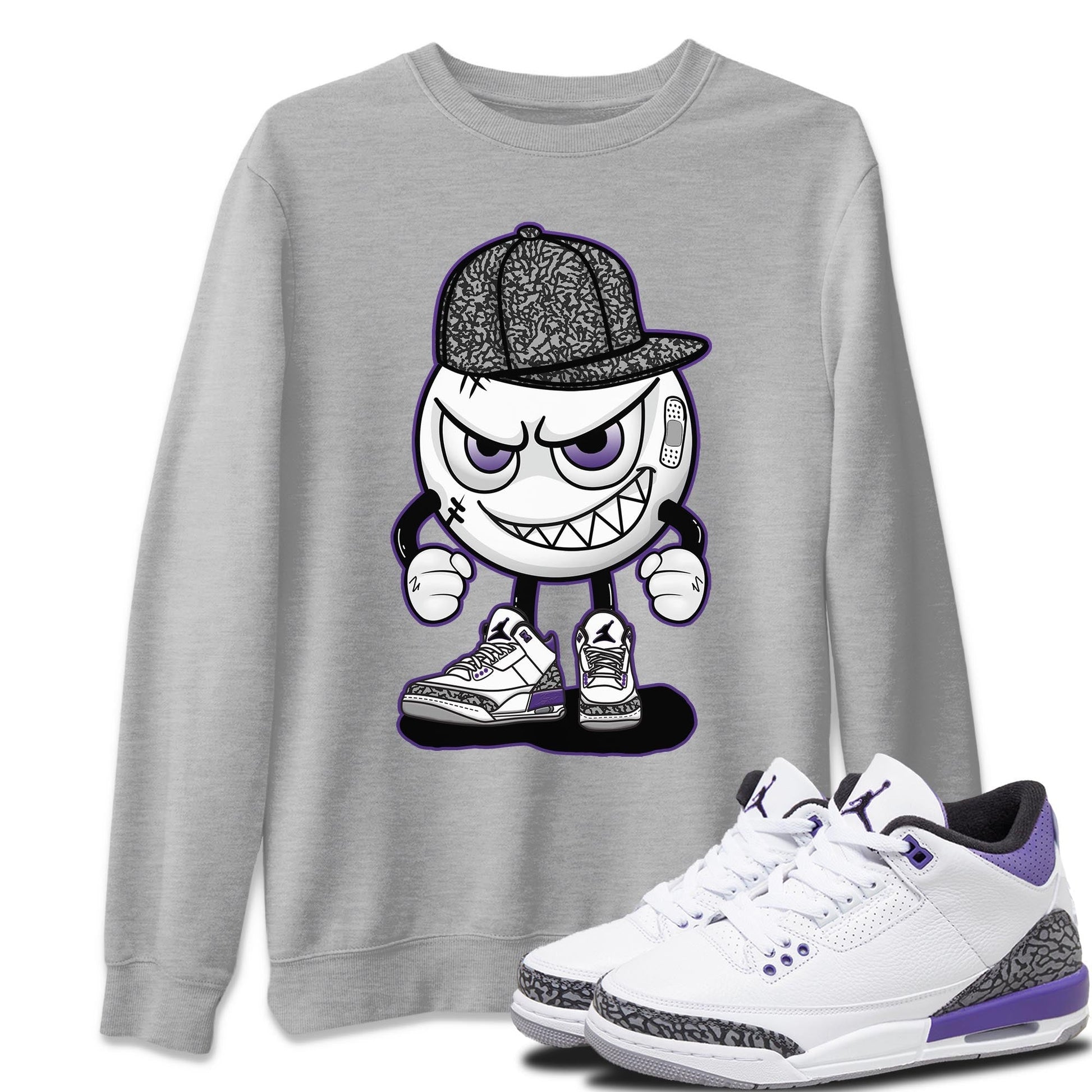 Jordan 3 Dark Iris Sneaker Match Tees Mischief Emoji Sneaker Tees Jordan 3 Dark Iris Sneaker Release Tees Unisex Shirts
