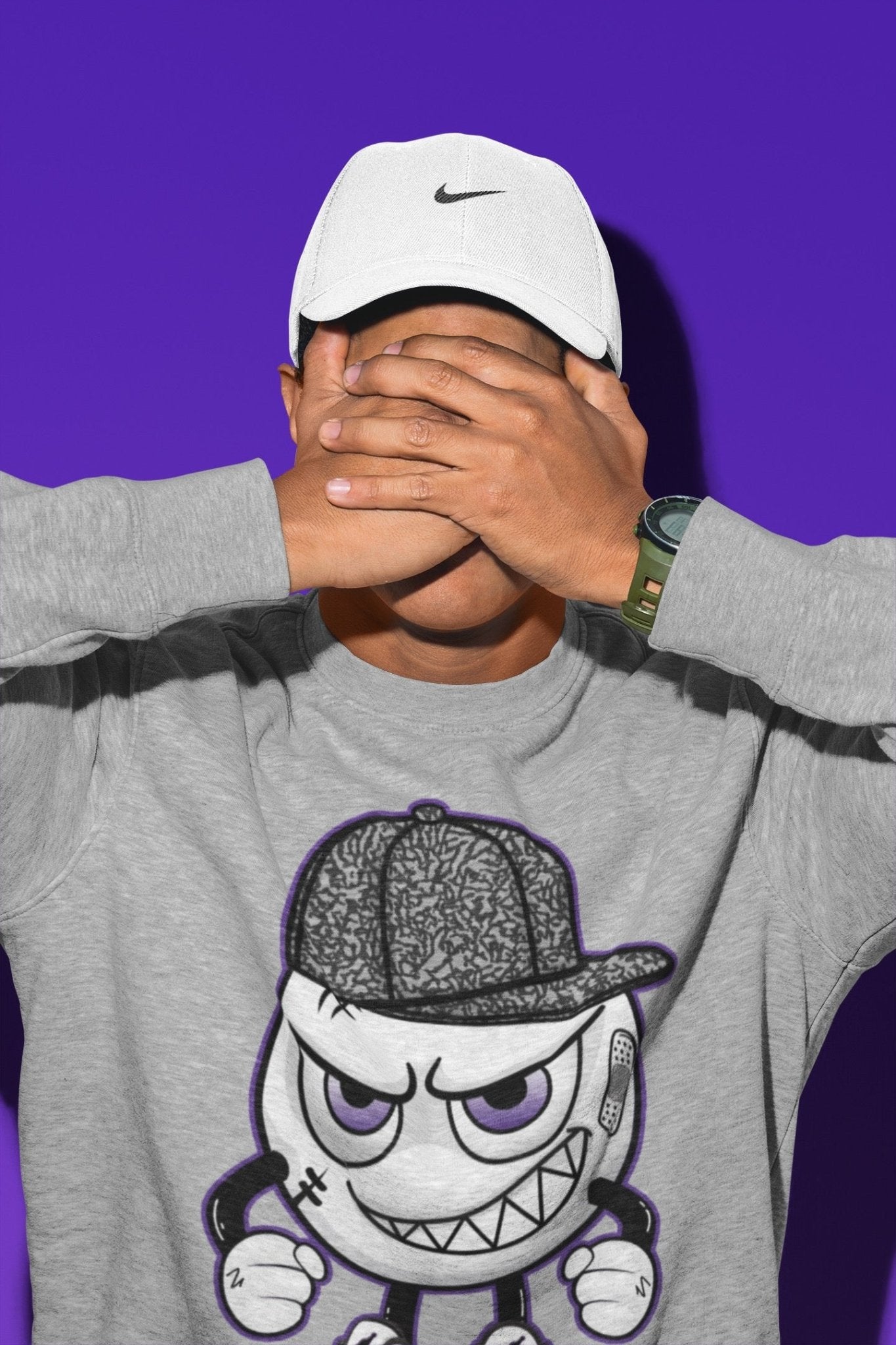 Jordan 3 Dark Iris Sneaker Match Tees Mischief Emoji Sneaker Tees Jordan 3 Dark Iris Sneaker Release Tees Unisex Shirts