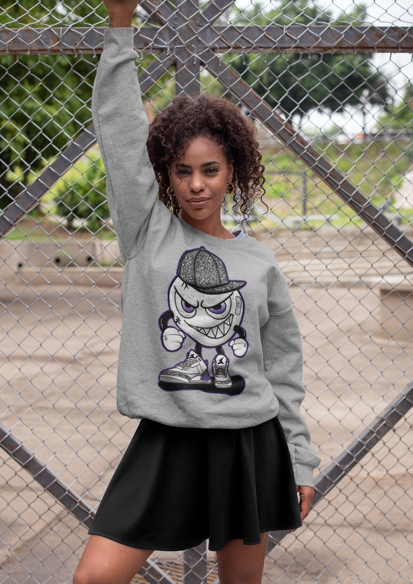 Jordan 3 Dark Iris Sneaker Match Tees Mischief Emoji Sneaker Tees Jordan 3 Dark Iris Sneaker Release Tees Unisex Shirts