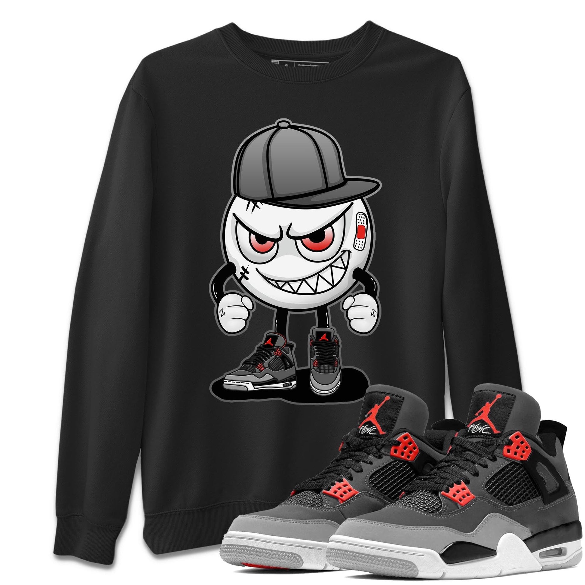 Jordan 4 Infrared Sneaker Match Tees Mischief Emoji Sneaker Tees Jordan 4 Infrared Sneaker Release Tees Unisex Shirts
