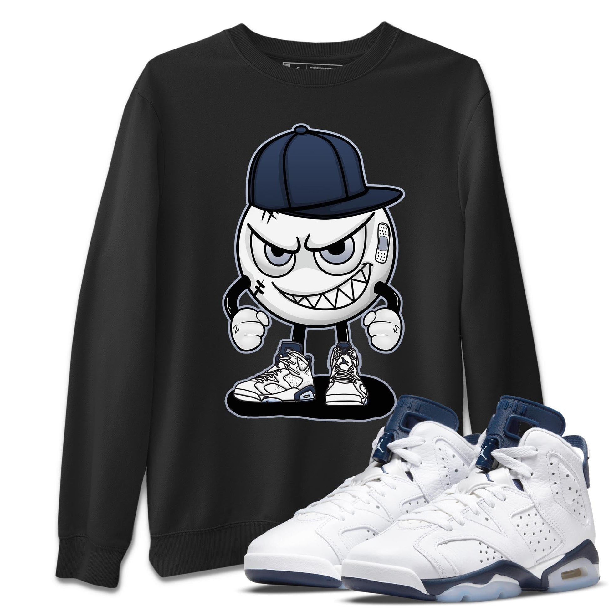 Jordan 6 Midnight Navy Sneaker Match Tees Mischief Emoji Sneaker Tees Jordan 6 Midnight Navy Sneaker Release Tees Unisex Shirts