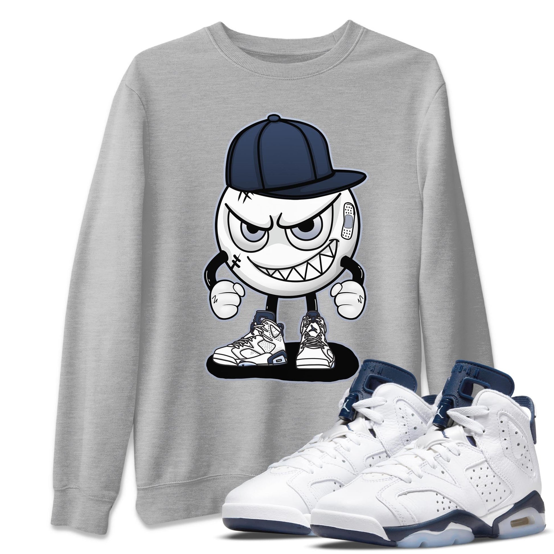 Jordan 6 Midnight Navy Sneaker Match Tees Mischief Emoji Sneaker Tees Jordan 6 Midnight Navy Sneaker Release Tees Unisex Shirts