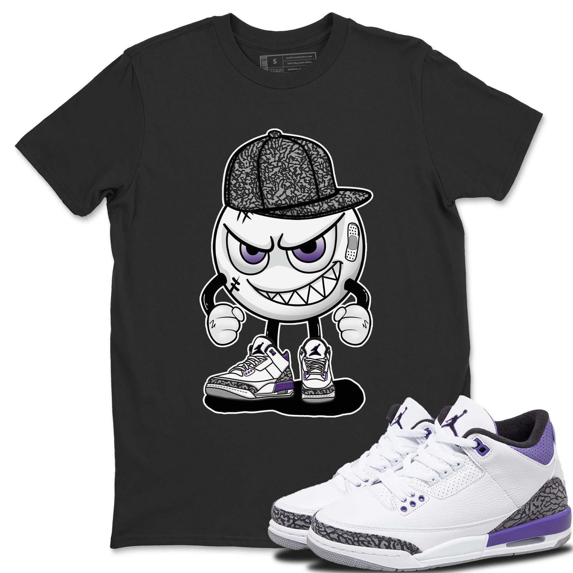 Jordan 3 Dark Iris Sneaker Match Tees Mischief Emoji Sneaker Tees Jordan 3 Dark Iris Sneaker Release Tees Unisex Shirts