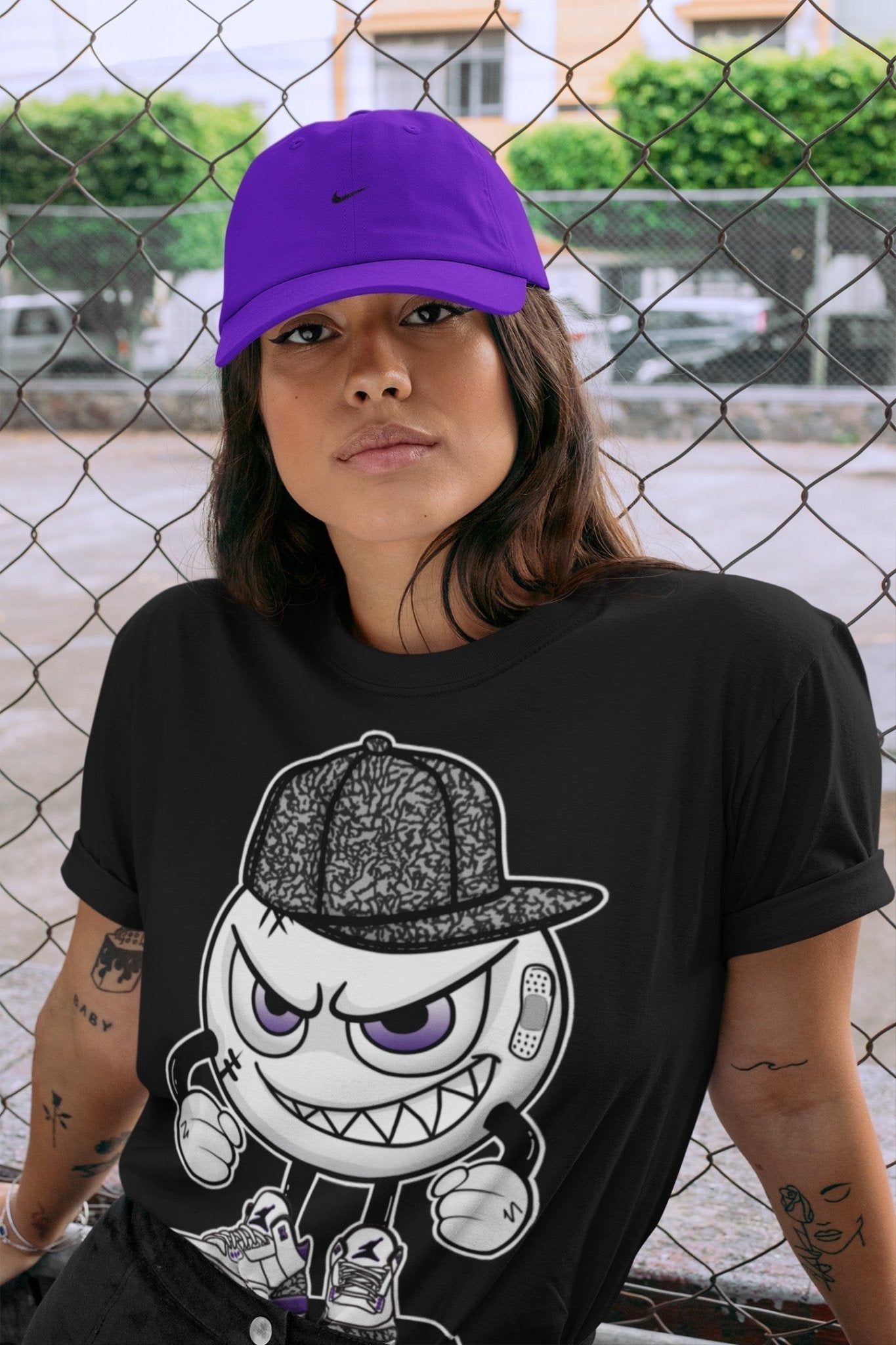 Jordan 3 Dark Iris Sneaker Match Tees Mischief Emoji Sneaker Tees Jordan 3 Dark Iris Sneaker Release Tees Unisex Shirts