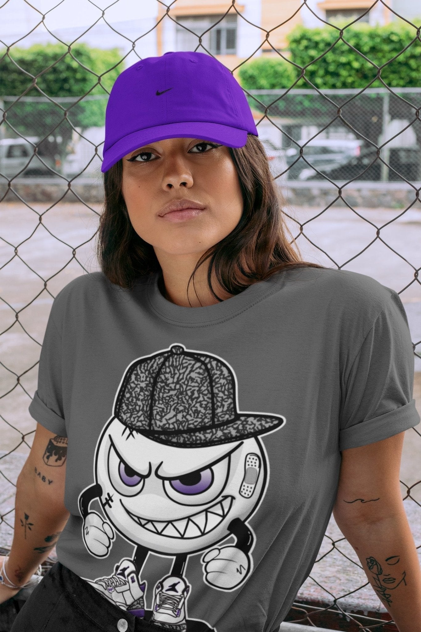 Jordan 3 Dark Iris Sneaker Match Tees Mischief Emoji Sneaker Tees Jordan 3 Dark Iris Sneaker Release Tees Unisex Shirts