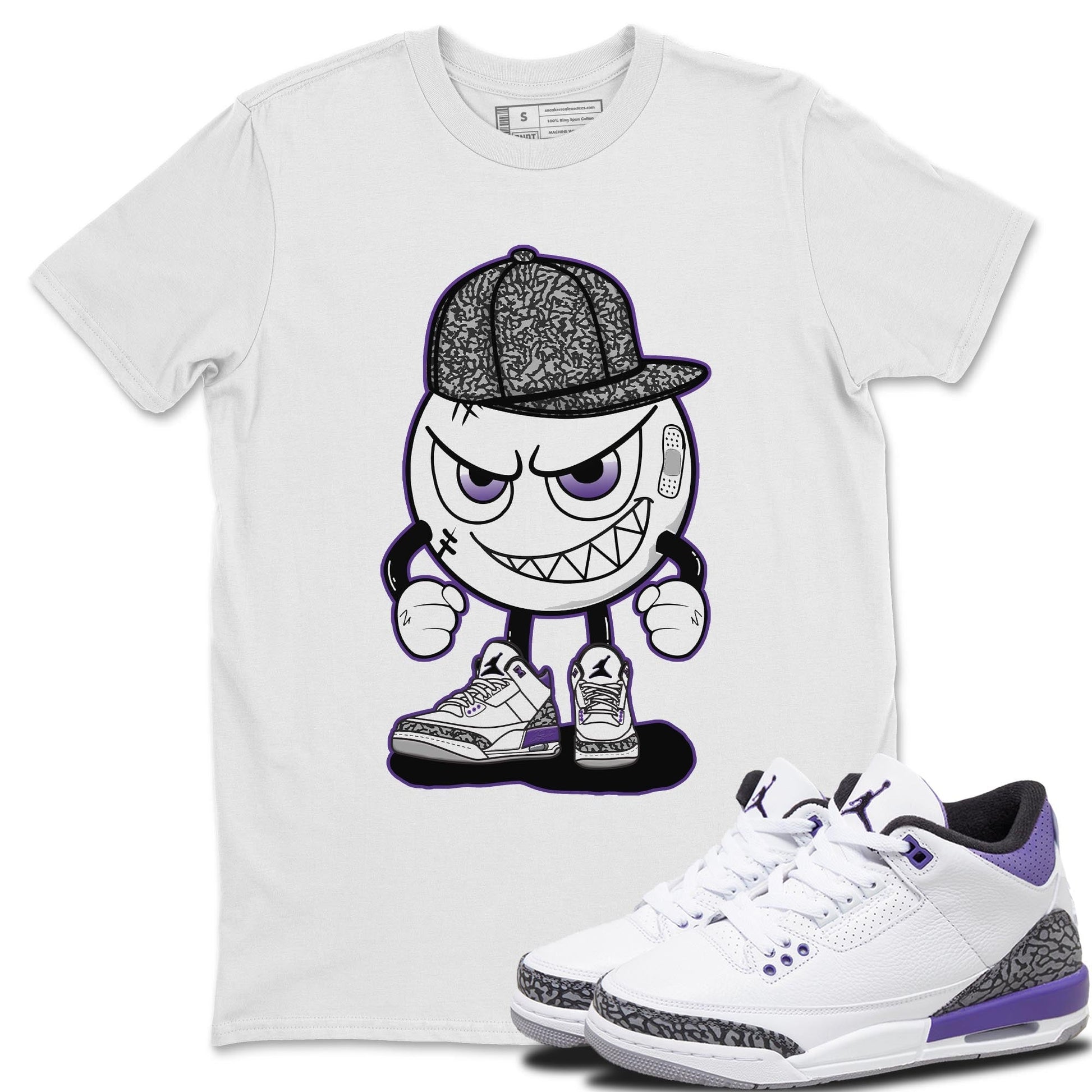 Jordan 3 Dark Iris Sneaker Match Tees Mischief Emoji Sneaker Tees Jordan 3 Dark Iris Sneaker Release Tees Unisex Shirts
