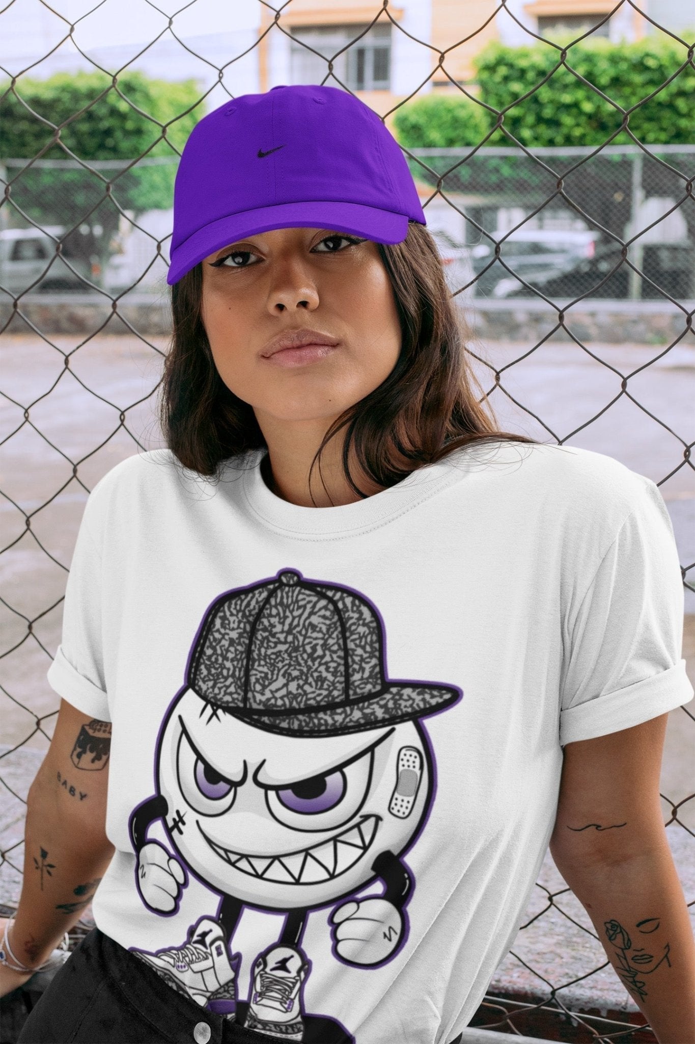 Jordan 3 Dark Iris Sneaker Match Tees Mischief Emoji Sneaker Tees Jordan 3 Dark Iris Sneaker Release Tees Unisex Shirts