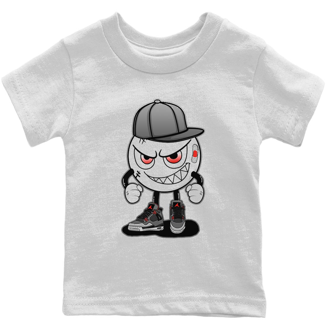 Jordan 4 Infrared Sneaker Match Tees Mischief Emoji Sneaker Tees Jordan 4 Infrared Sneaker Release Tees Kids Shirts