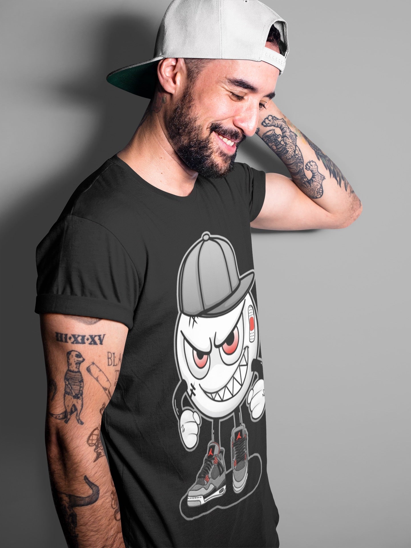 Jordan 4 Infrared Sneaker Match Tees Mischief Emoji Sneaker Tees Jordan 4 Infrared Sneaker Release Tees Unisex Shirts