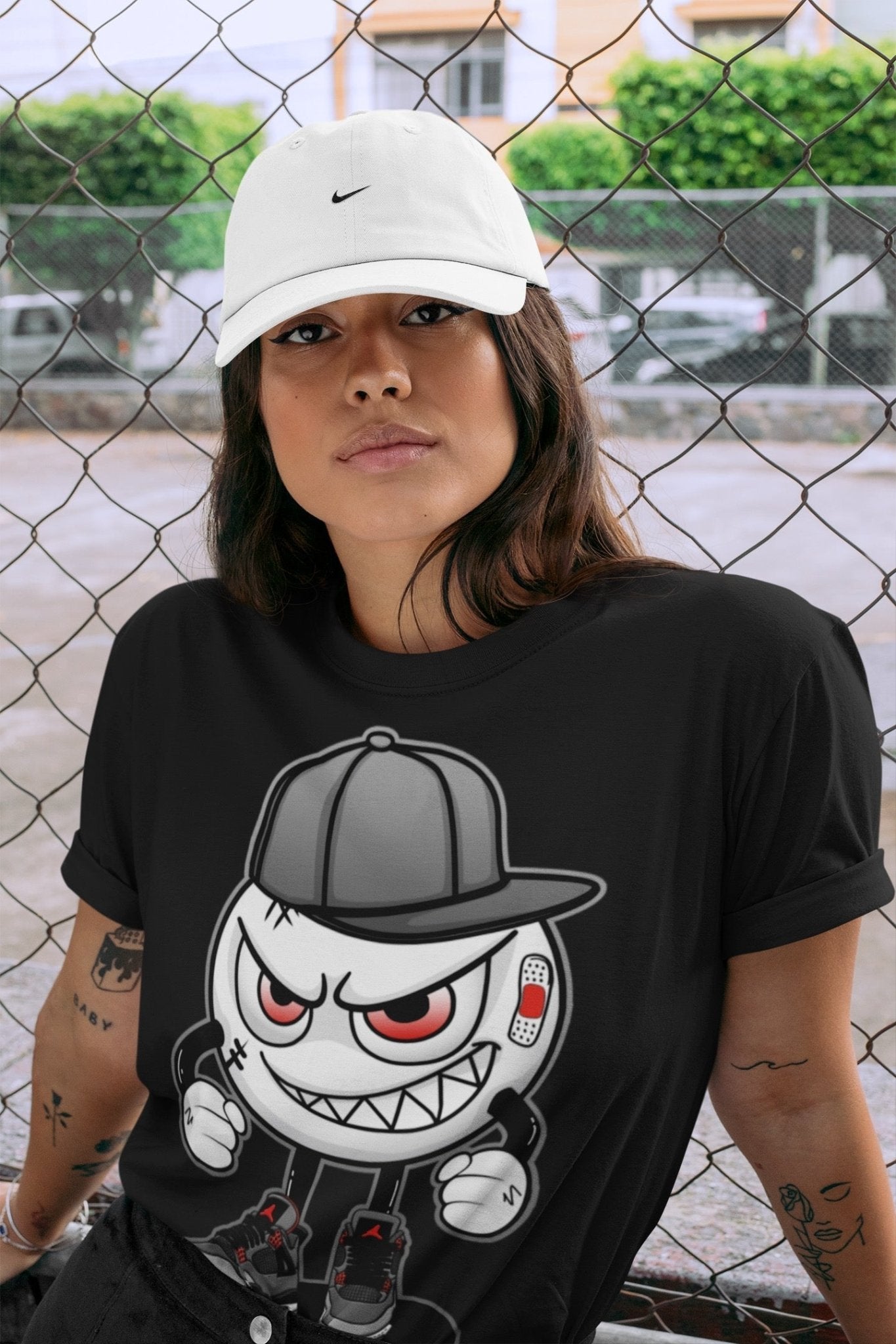 Jordan 4 Infrared Sneaker Match Tees Mischief Emoji Sneaker Tees Jordan 4 Infrared Sneaker Release Tees Unisex Shirts