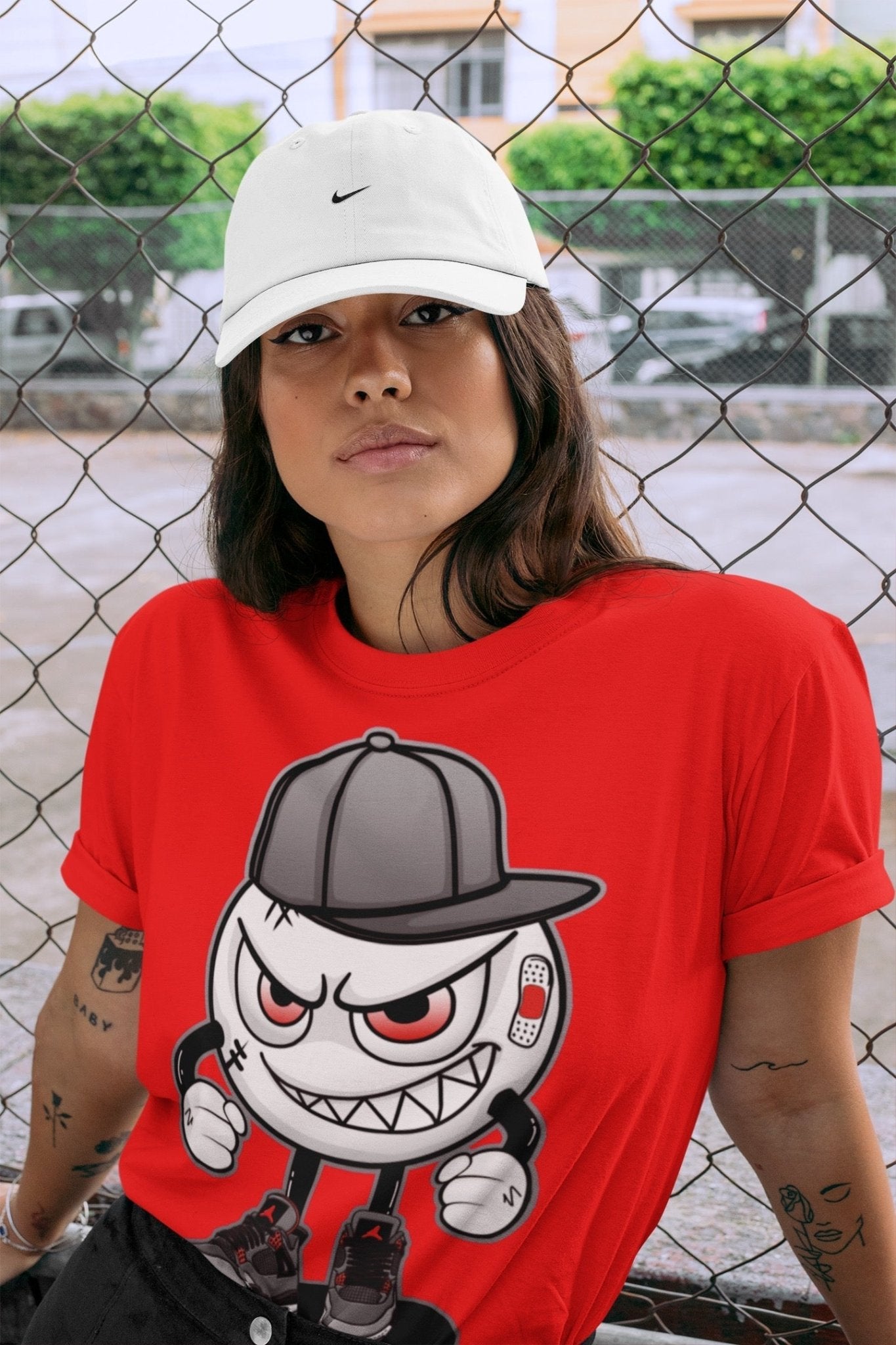 Jordan 4 Infrared Sneaker Match Tees Mischief Emoji Sneaker Tees Jordan 4 Infrared Sneaker Release Tees Unisex Shirts