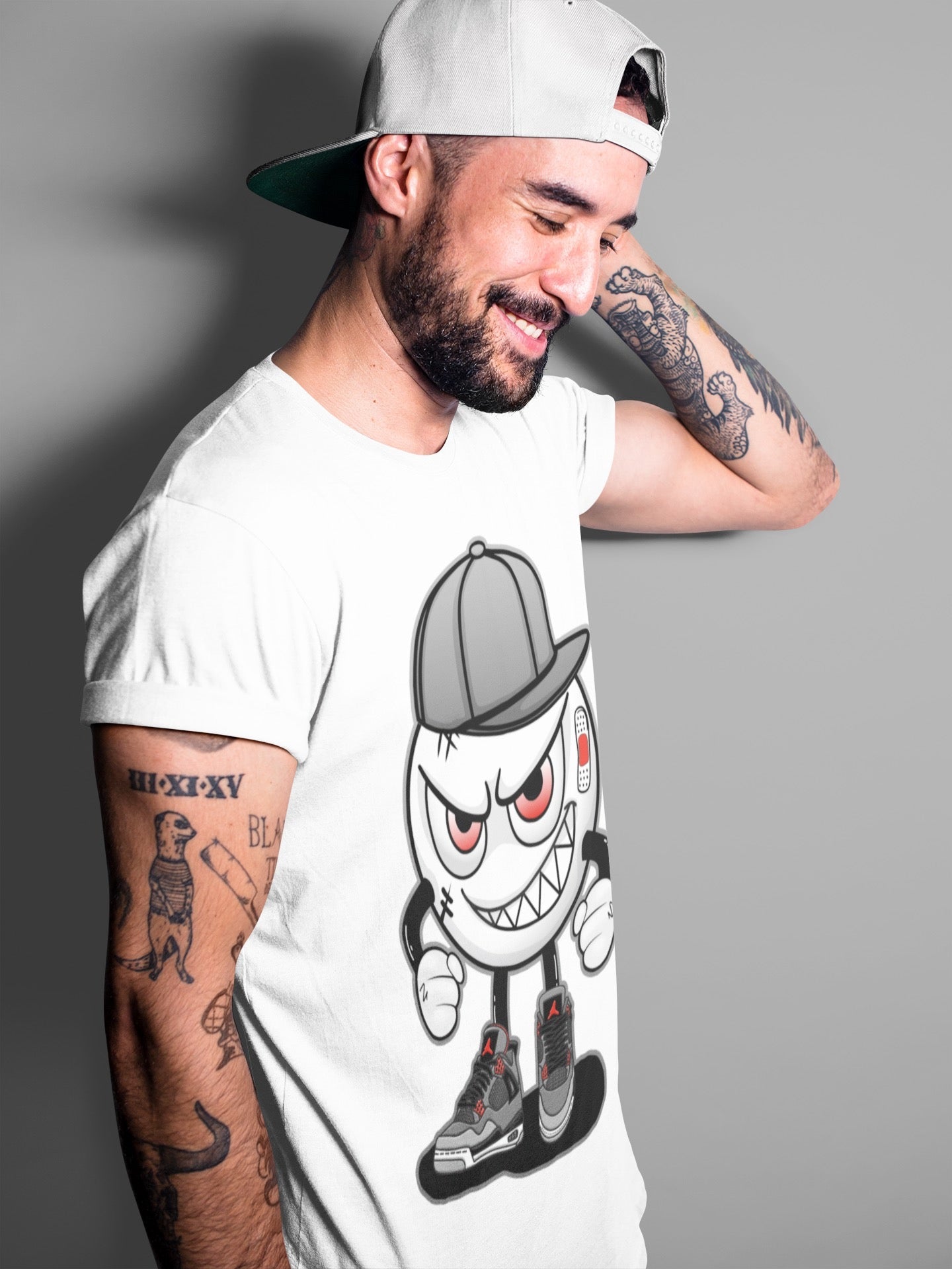 Jordan 4 Infrared Sneaker Match Tees Mischief Emoji Sneaker Tees Jordan 4 Infrared Sneaker Release Tees Unisex Shirts