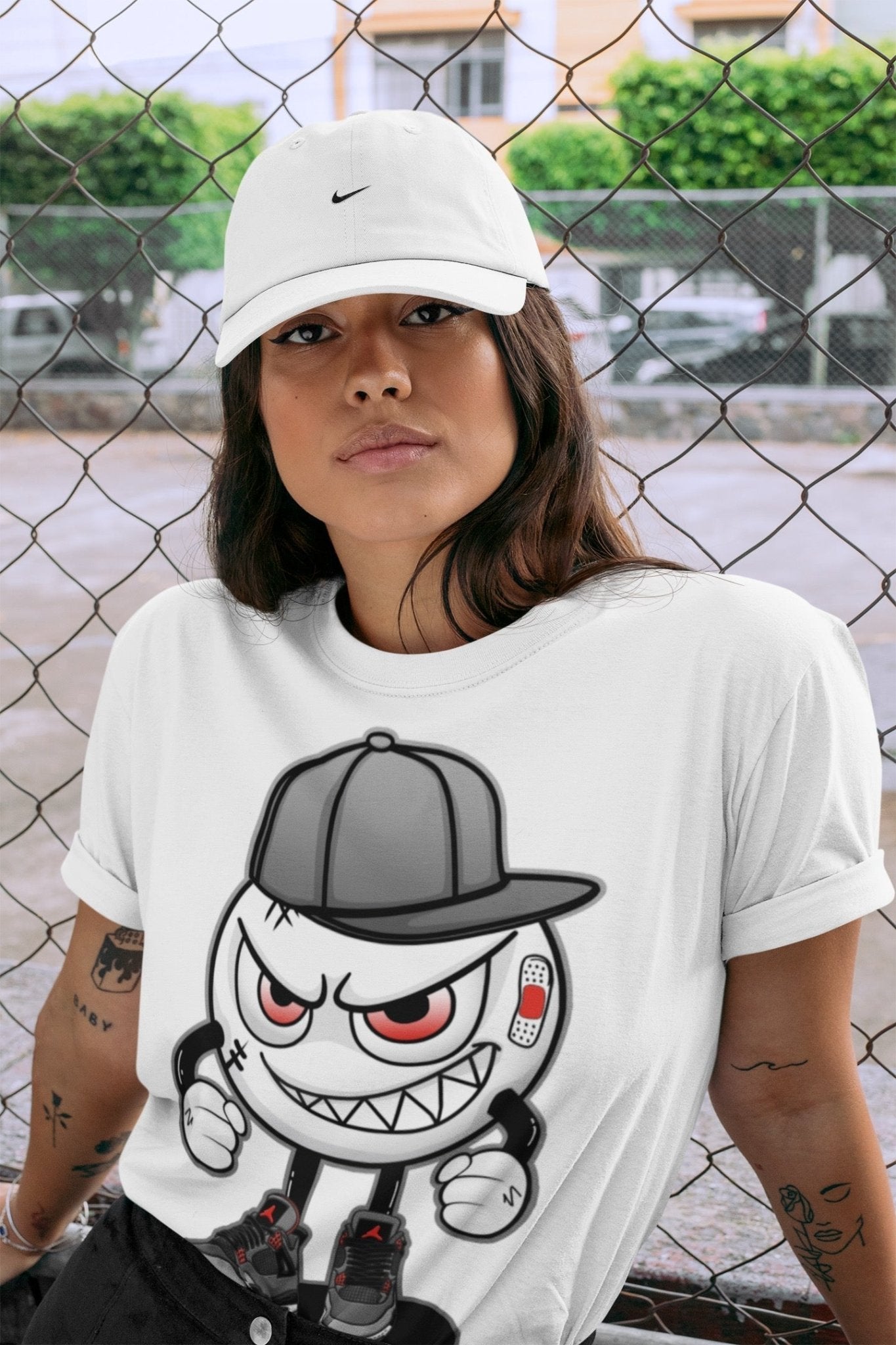 Jordan 4 Infrared Sneaker Match Tees Mischief Emoji Sneaker Tees Jordan 4 Infrared Sneaker Release Tees Unisex Shirts