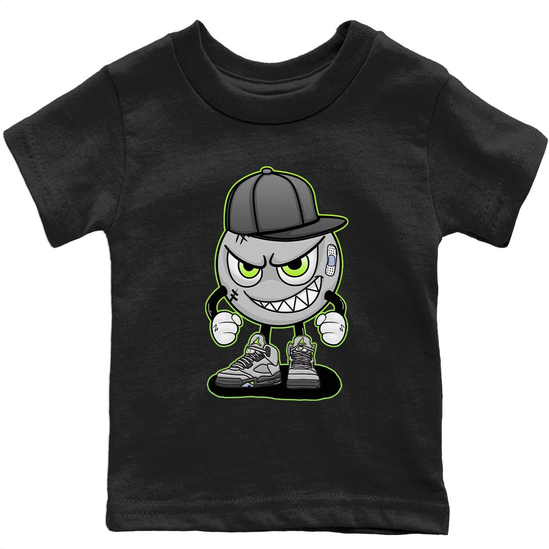Jordan 5 Green Bean Sneaker Match Tees Mischief Emoji Sneaker Tees Jordan 5 Green Bean Sneaker Release Tees Kids Shirts
