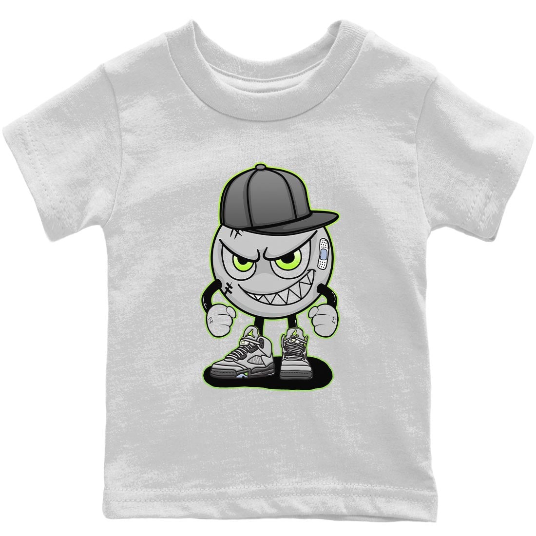 Jordan 5 Green Bean Sneaker Match Tees Mischief Emoji Sneaker Tees Jordan 5 Green Bean Sneaker Release Tees Kids Shirts