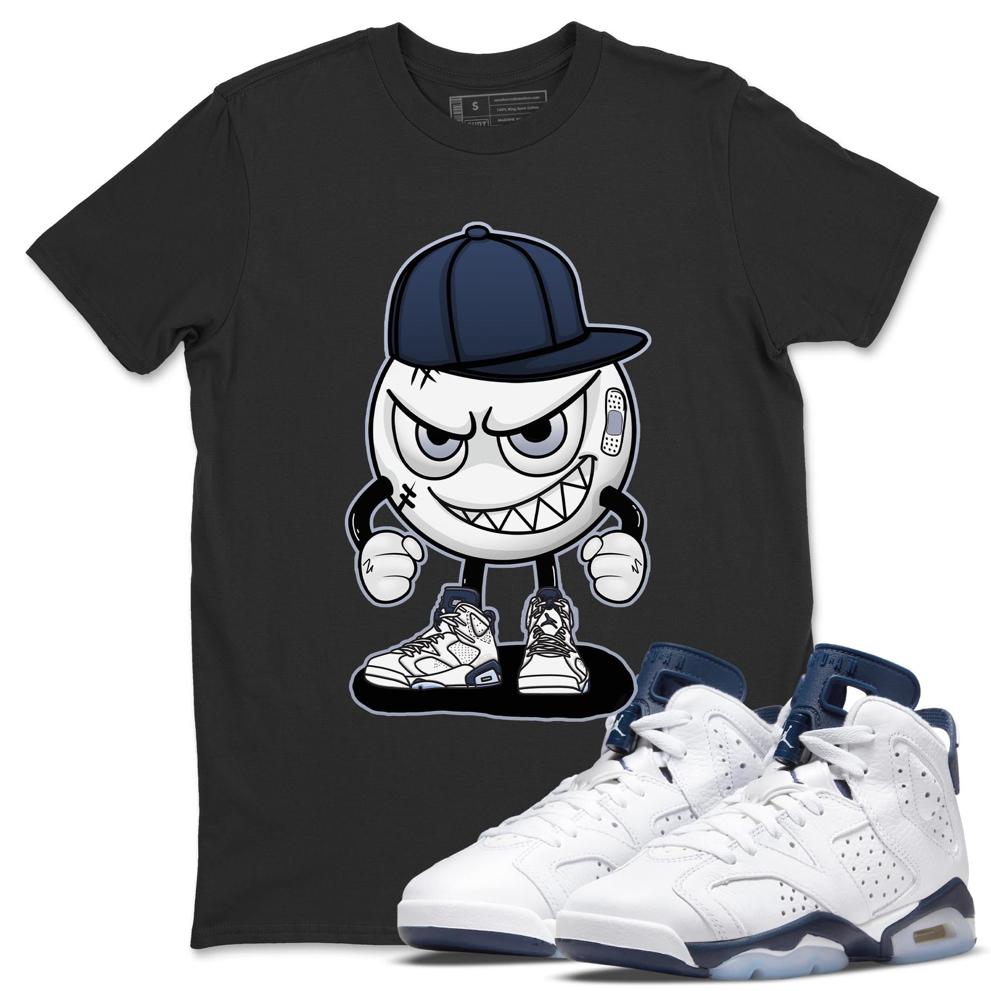 Jordan 6 Midnight Navy Sneaker Match Tees Mischief Emoji Sneaker Tees Jordan 6 Midnight Navy Sneaker Release Tees Unisex Shirts