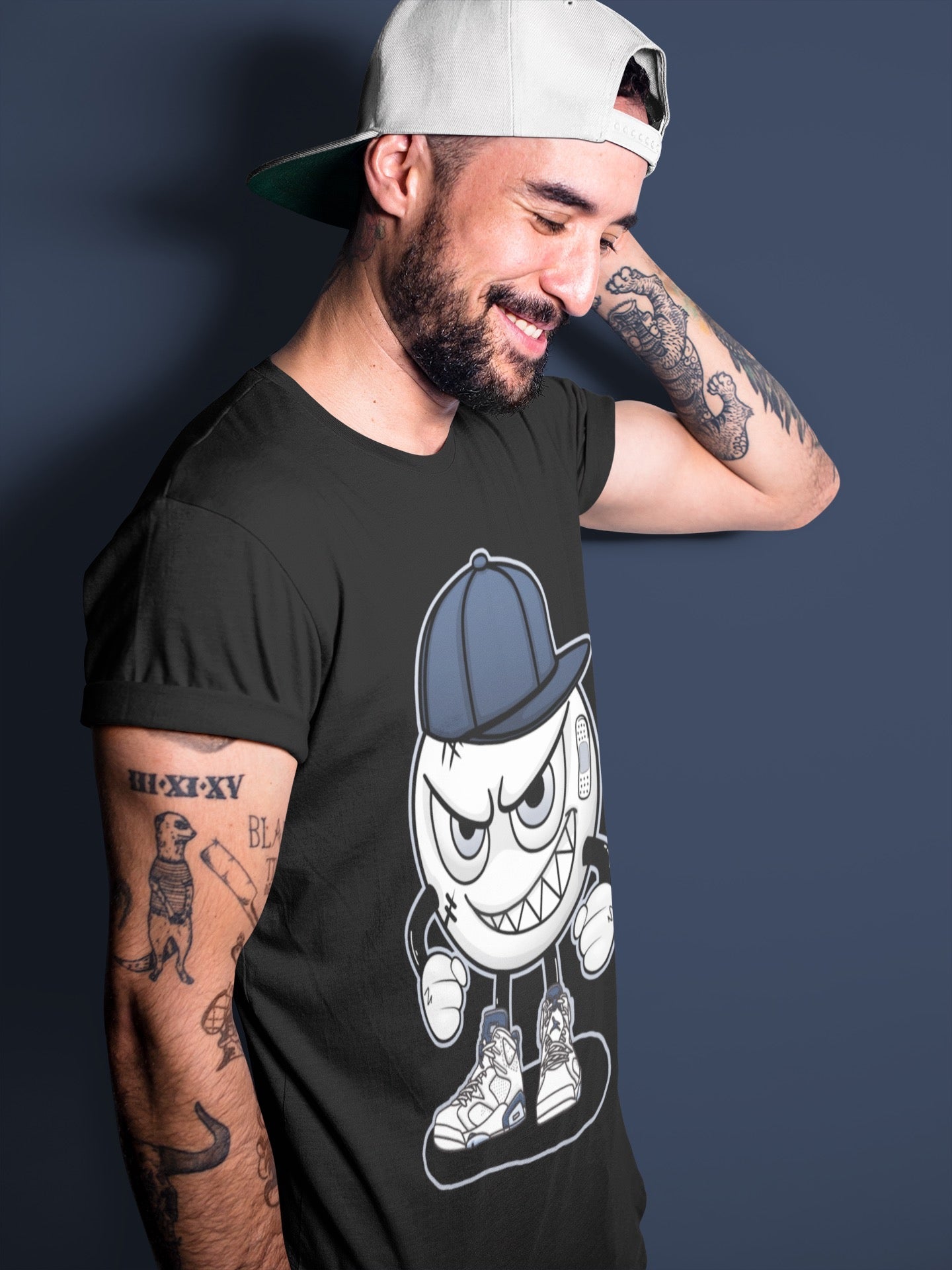 Jordan 6 Midnight Navy Sneaker Match Tees Mischief Emoji Sneaker Tees Jordan 6 Midnight Navy Sneaker Release Tees Unisex Shirts
