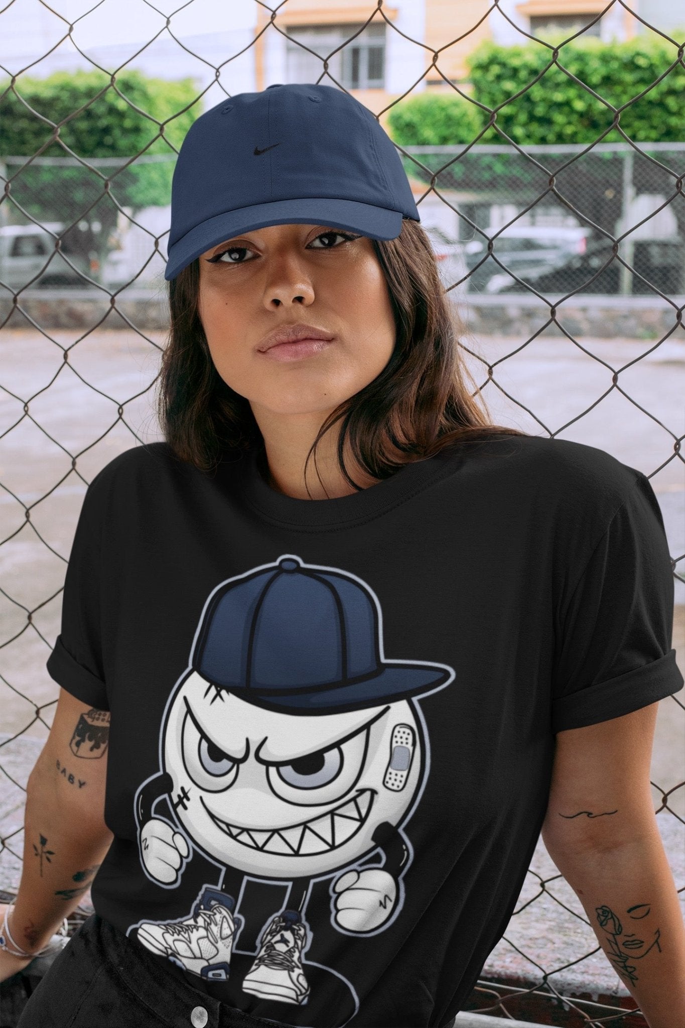 Jordan 6 Midnight Navy Sneaker Match Tees Mischief Emoji Sneaker Tees Jordan 6 Midnight Navy Sneaker Release Tees Unisex Shirts