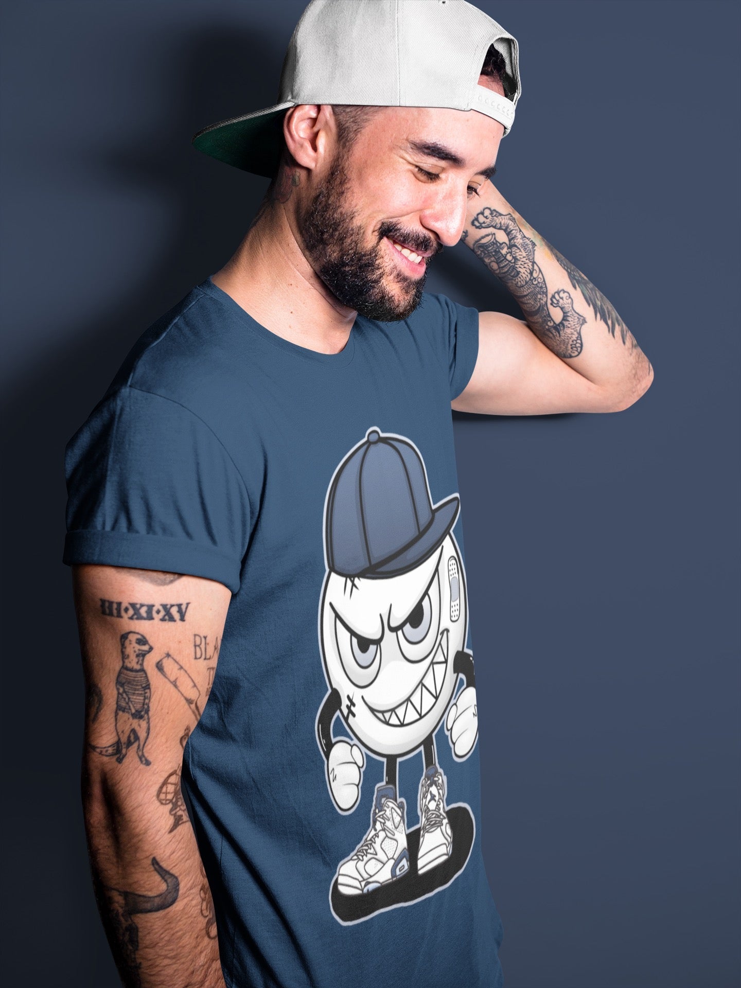 Jordan 6 Midnight Navy Sneaker Match Tees Mischief Emoji Sneaker Tees Jordan 6 Midnight Navy Sneaker Release Tees Unisex Shirts