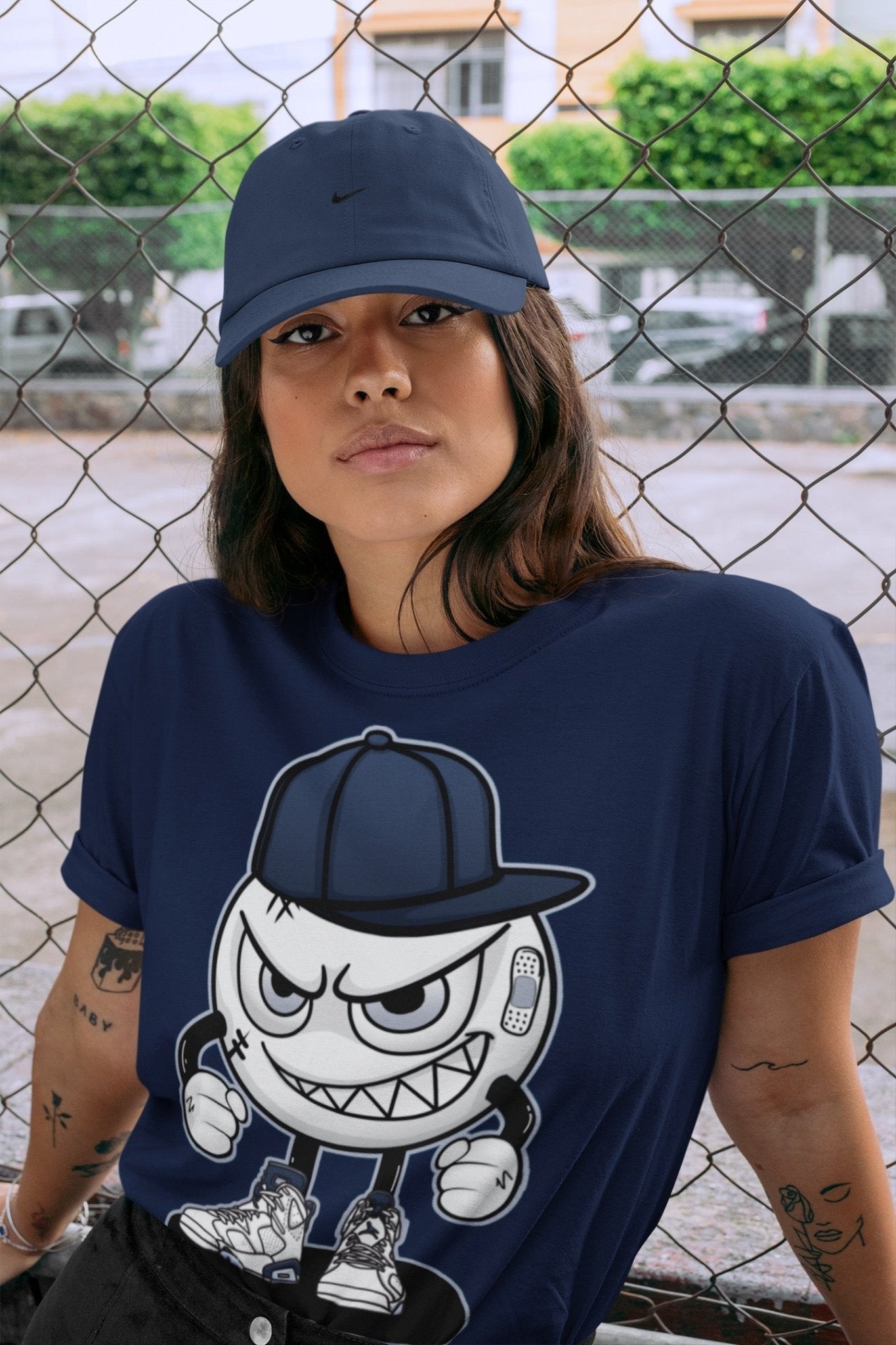 Jordan 6 Midnight Navy Sneaker Match Tees Mischief Emoji Sneaker Tees Jordan 6 Midnight Navy Sneaker Release Tees Unisex Shirts