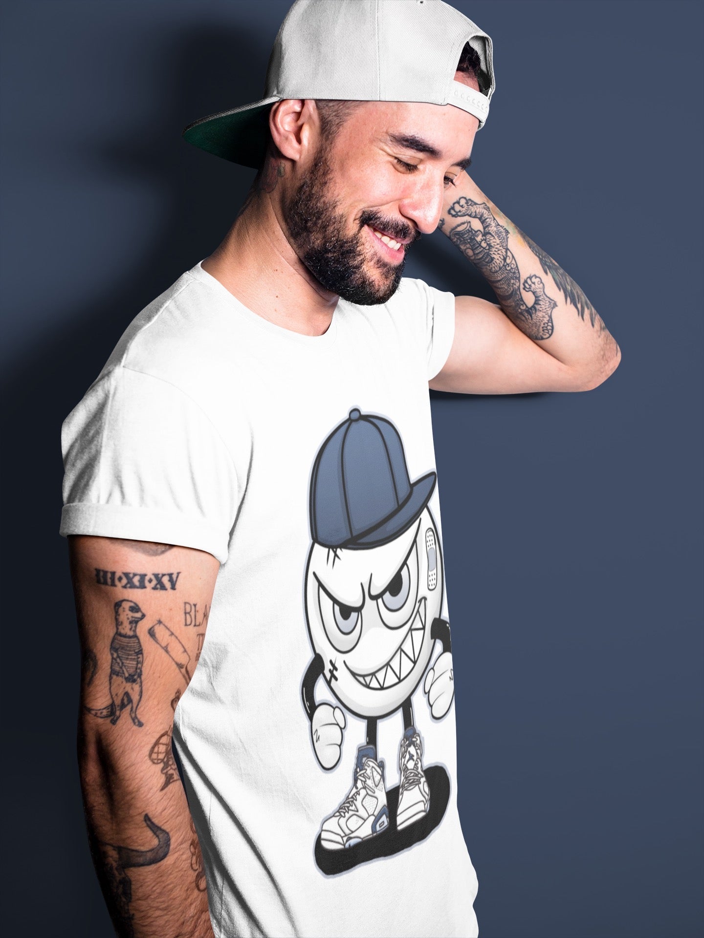 Jordan 6 Midnight Navy Sneaker Match Tees Mischief Emoji Sneaker Tees Jordan 6 Midnight Navy Sneaker Release Tees Unisex Shirts