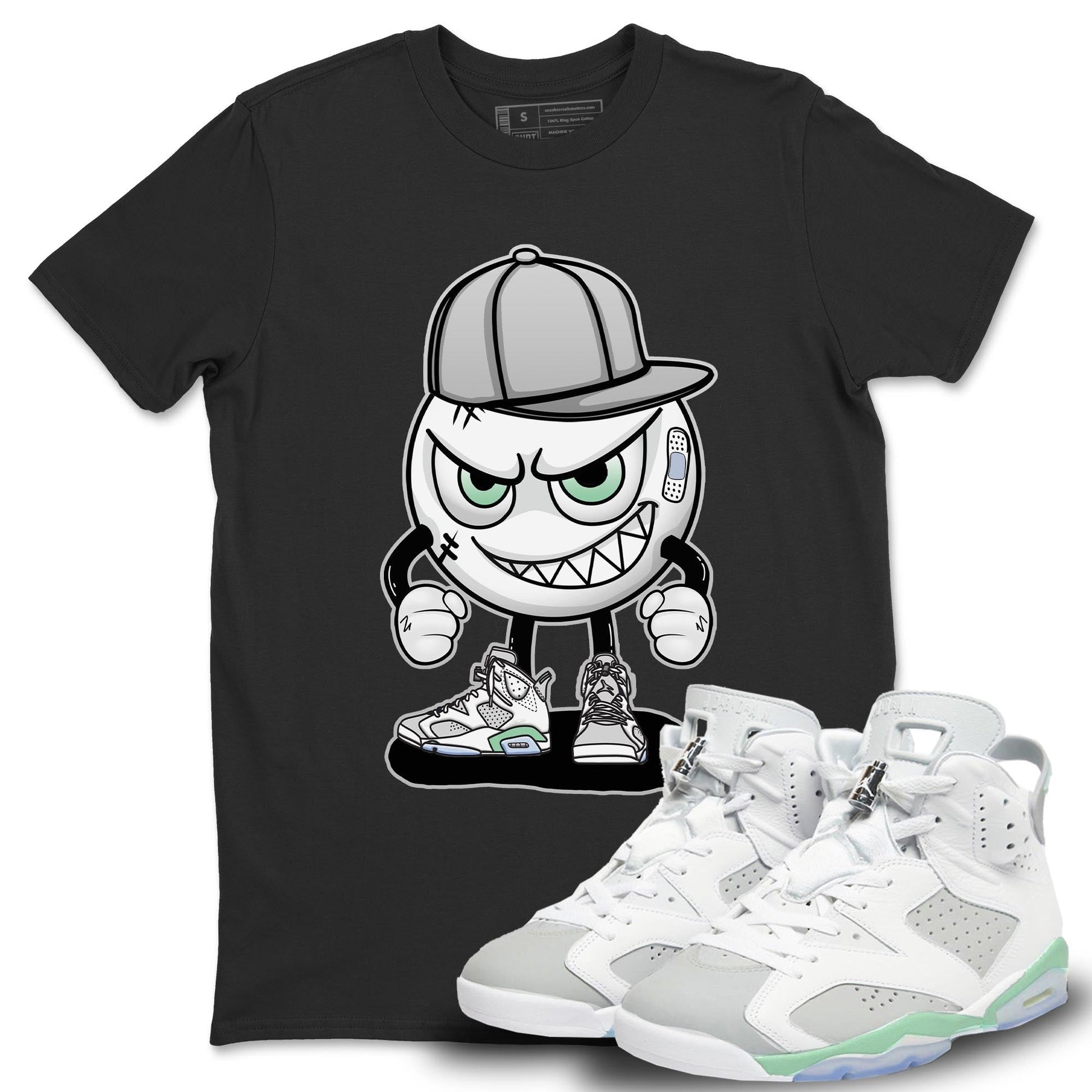 Jordan 6 Mint Foam Sneaker Match Tees Mischief Emoji Sneaker Tees Jordan 6 Mint Foam Sneaker Release Tees Unisex Shirts