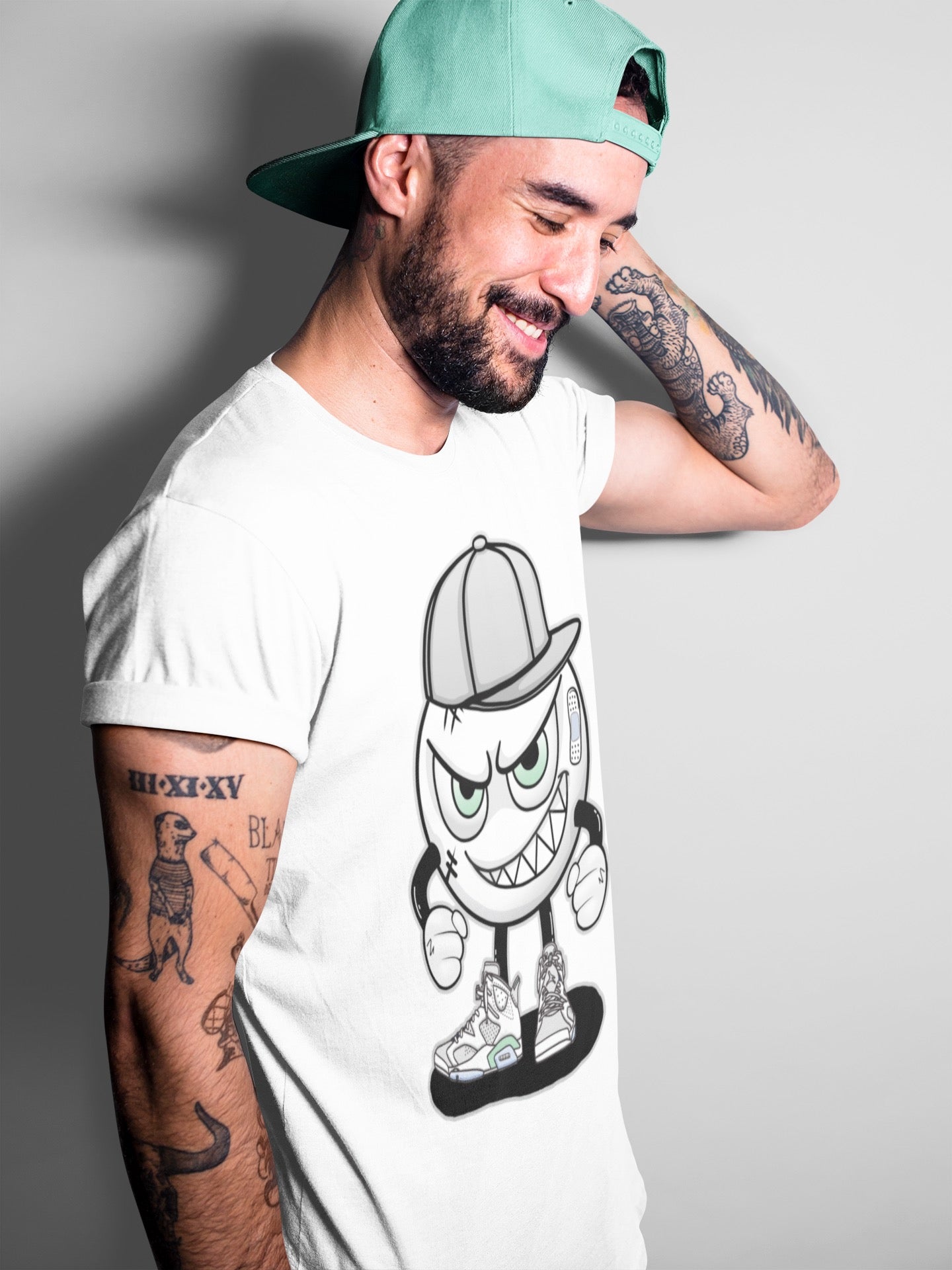 Jordan 6 Mint Foam Sneaker Match Tees Mischief Emoji Sneaker Tees Jordan 6 Mint Foam Sneaker Release Tees Unisex Shirts