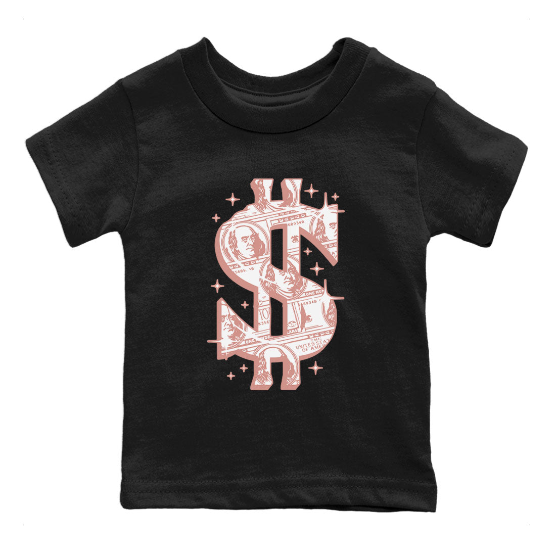 Dunk Low WMNS Rose Whisper shirt to match jordans Money Dollar sneaker tees Dunk Rose Whisper SNRT Sneaker Release Tees Baby Toddler Kids Black 2 T-Shirt