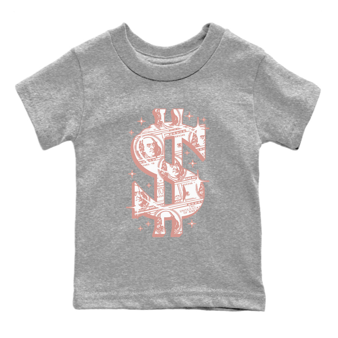 Dunk Low WMNS Rose Whisper shirt to match jordans Money Dollar sneaker tees Dunk Rose Whisper SNRT Sneaker Release Tees Baby Toddler Kids Heather Grey 2 T-Shirt
