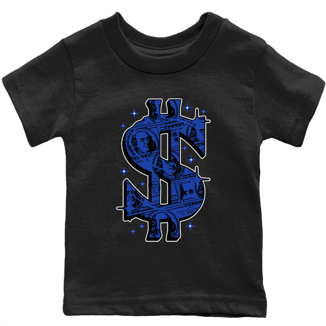 Yeezy 350 Dazzling Blue Sneaker Match Tees Money Dollar Sneaker Tees Yeezy 350 Dazzling Blue Sneaker Release Tees Kids Shirts