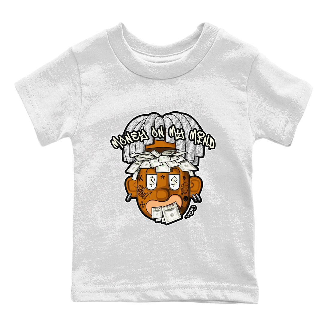Yeezy 350 Static shirt to match jordans Money On My Mind sneaker tees Adidas Yeezy 350 Static SNRT Sneaker Release Tees Baby Toddler White 2 T-Shirt