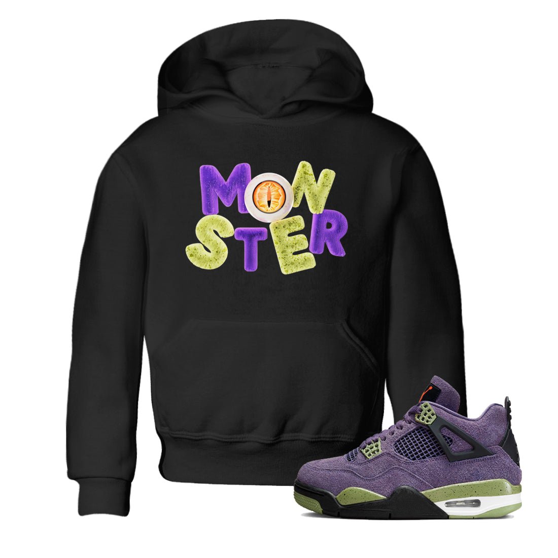 Air Jordan 4 Canyon Purple shirt to match jordans Monster sneaker tees AJ4 Canyon Purple SNRT Sneaker Release Tees Baby Toddler Black 1 T-Shirt, Halloween tshirt