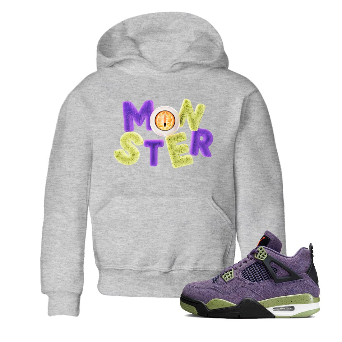 Air Jordan 4 Canyon Purple shirt to match jordans Monster sneaker tees AJ4 Canyon Purple SNRT Sneaker Release Tees Baby Toddler Heather Grey 1 T-Shirt, Halloween tshirt