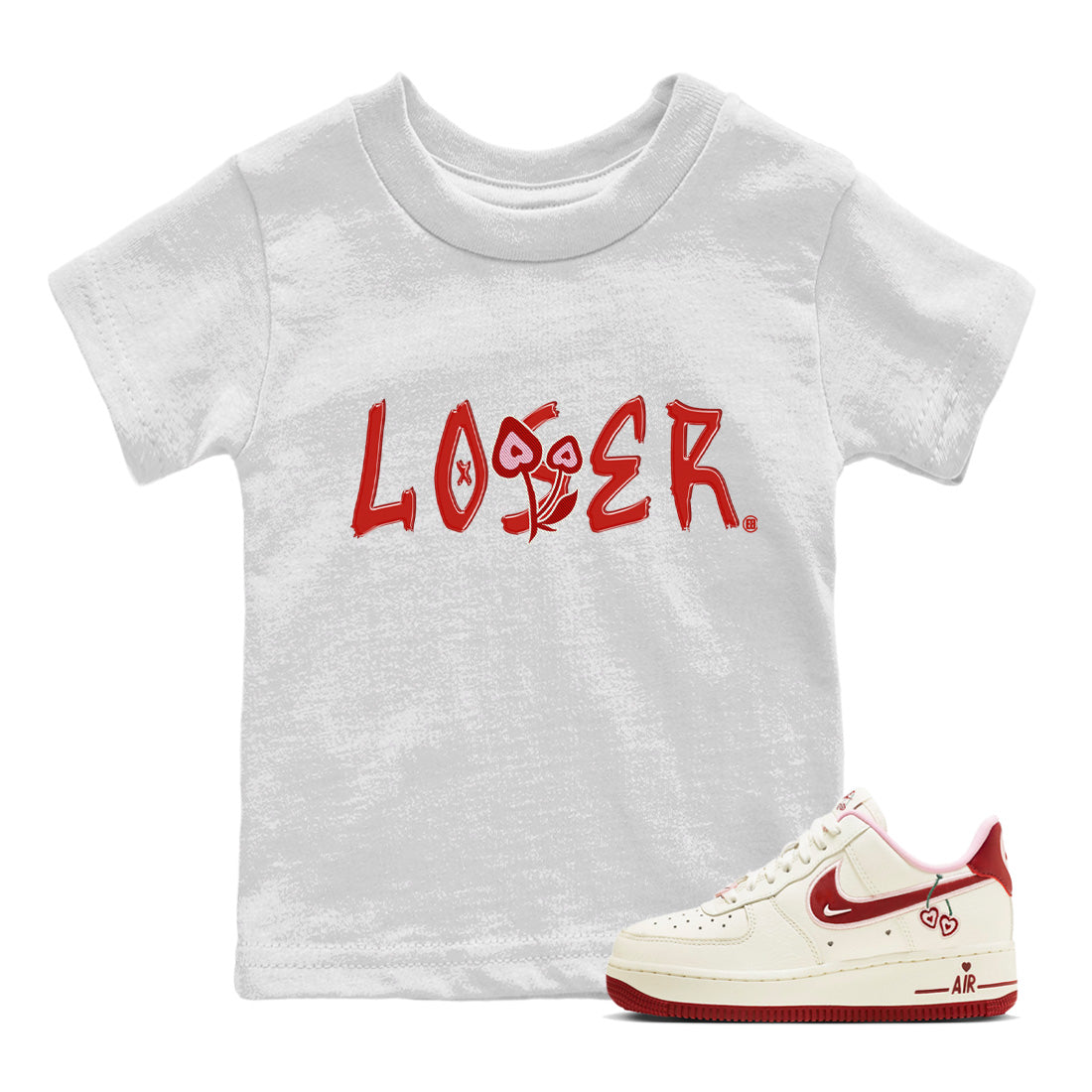 Air Force 1 Valentines Day Sneaker Match Tees Loser Lover Sneaker Tees Air Force 1 Valentines Day Sneaker Release Tees Kids Shirts