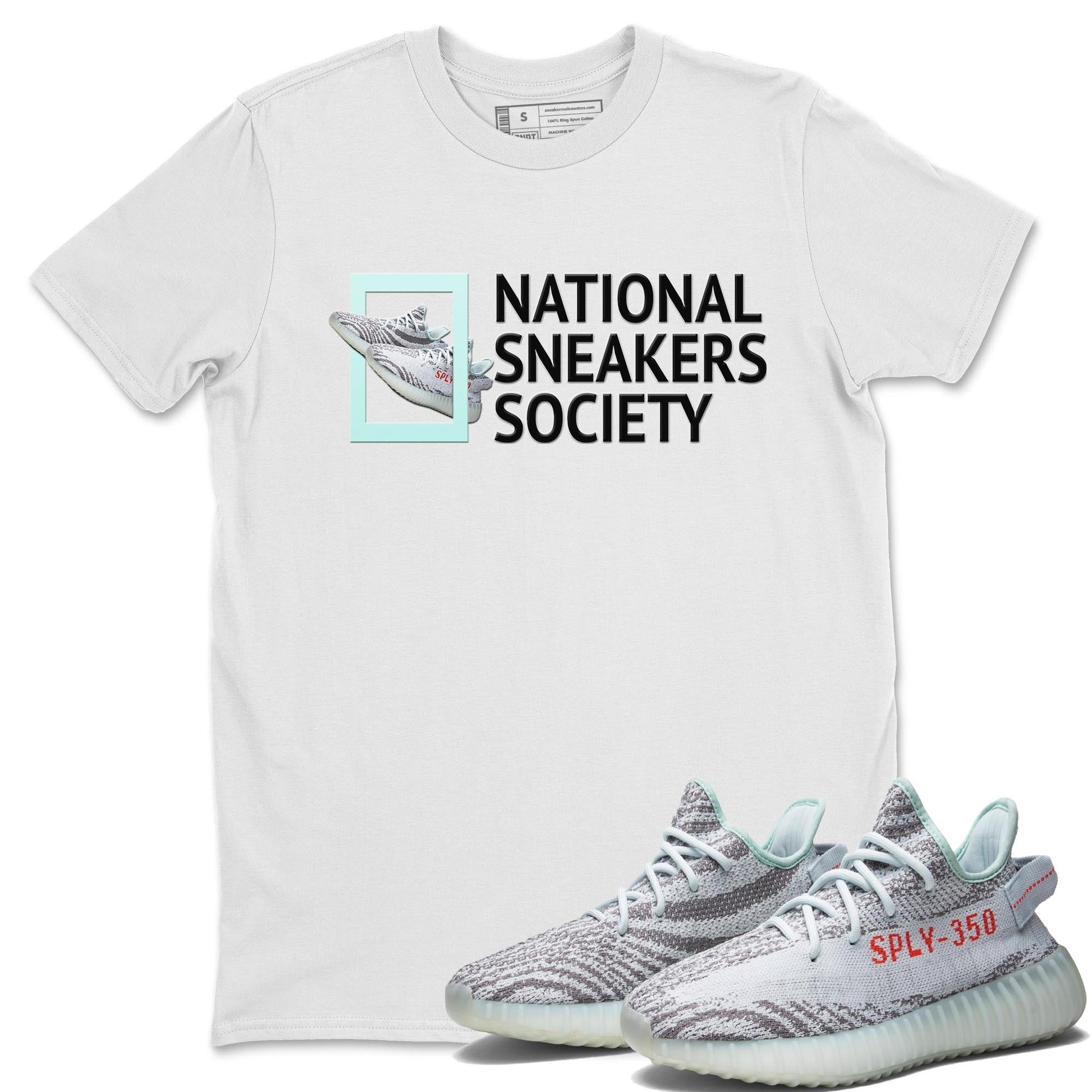 Yeezy 350 Blue Tint Sneaker Match Tees National Sneakers Sneaker Tees Yeezy 350 Blue Tint Sneaker Release Tees Unisex Shirts