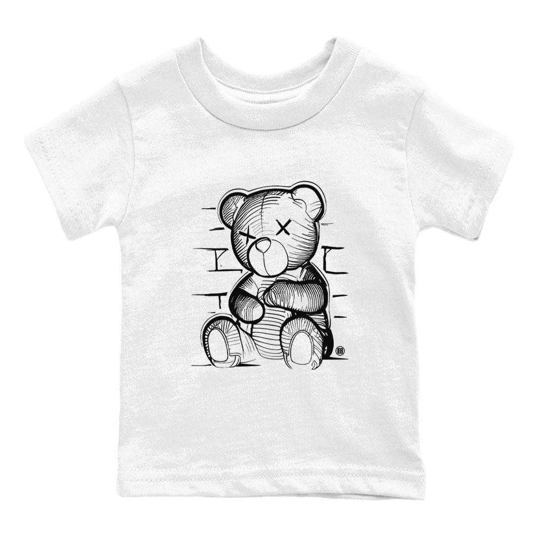 1s Black White shirt to match jordans Neon Bear sneaker tees Air Jordan 1 Black White SNRT sneaker release tees baby toddler White 2 cotton Shirt