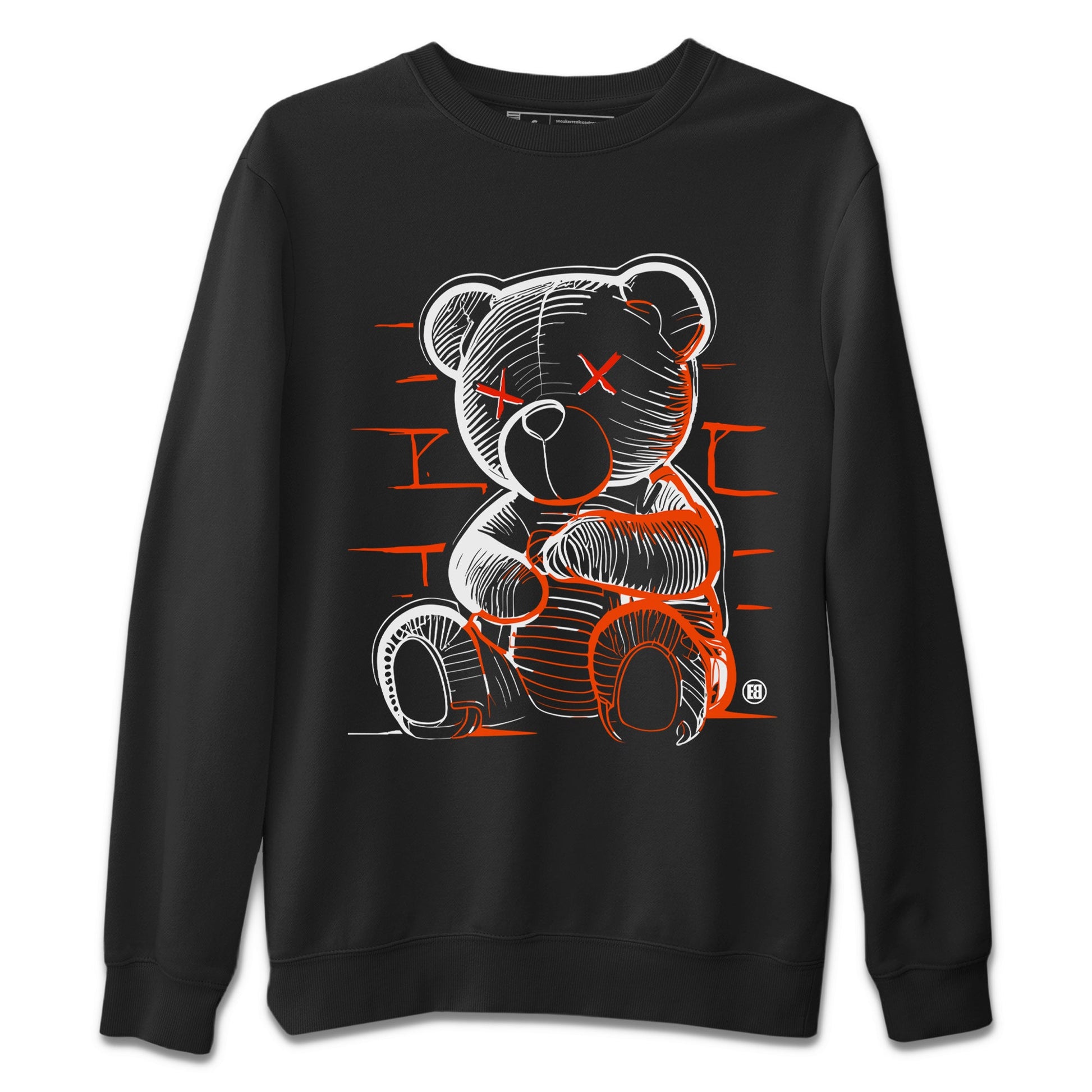 Air Jordan 12 Brilliant Orange Sneaker Match Tees Neon Bear Sneaker Tees Air Jordan 12 WMNS Brilliant Orange Tees Unisex Shirts Black 2